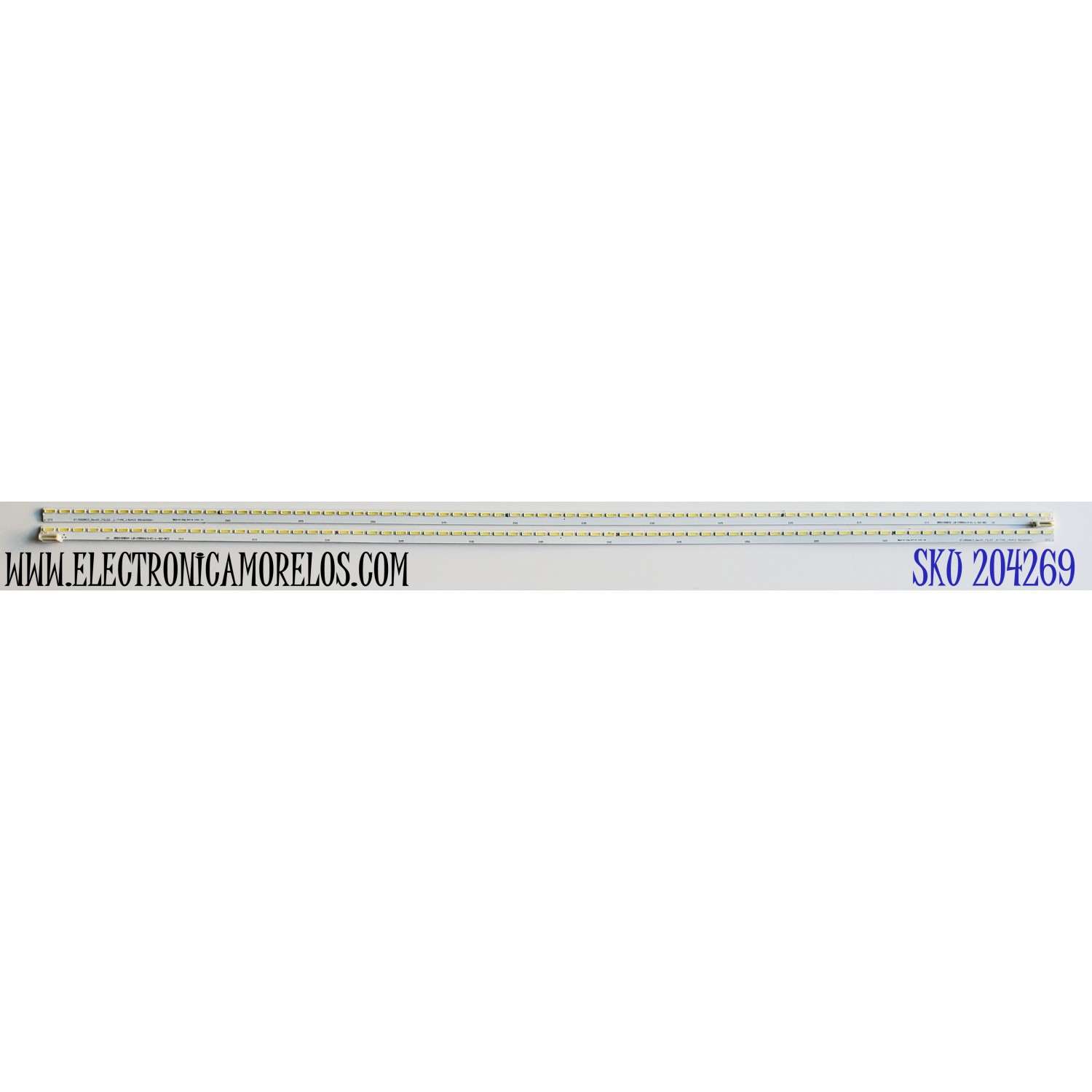 KIT DE LED'S PARA TV CHANGHONG ((2 PIEZAS)) / NUMERO DE PARTE STJ550AC2 / STJ550AC2_REV01_72LED_L-TYPE_140410 / STJ550AC2_REV01_72LED_R-TYPE_140410 / 55C6000G+ / 850100833 / PANEL LC550EGY (SG)(MI) / MODELO UD55YC5500UA