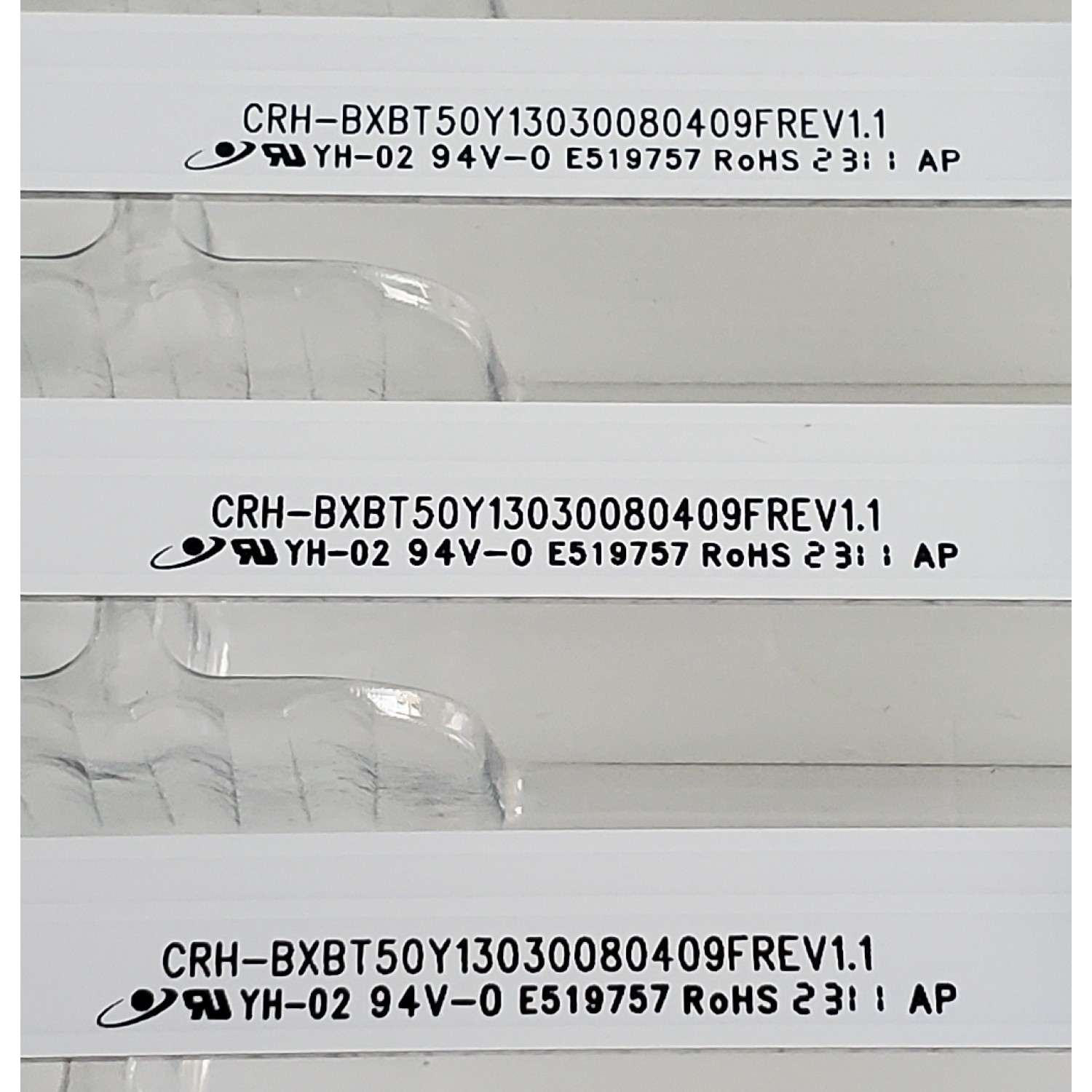 KIT DE LED'S ((NUEVOS)) PARA TV HISENSE / TOSHIBA ((4 PIEZAS)) / NUMERO DE PARTE CRH-BXBT50Y13030080409FREV1.1 / BD500Y1U-LB51L2 / 2021021901 / SVH500AH2 / 1262012 / 26131500 / PANEL HD500Y1U51-T0L2/MX\GM\CKD3A\ROH / MODELOS 50A6G / 50C350KU - Imagen 5