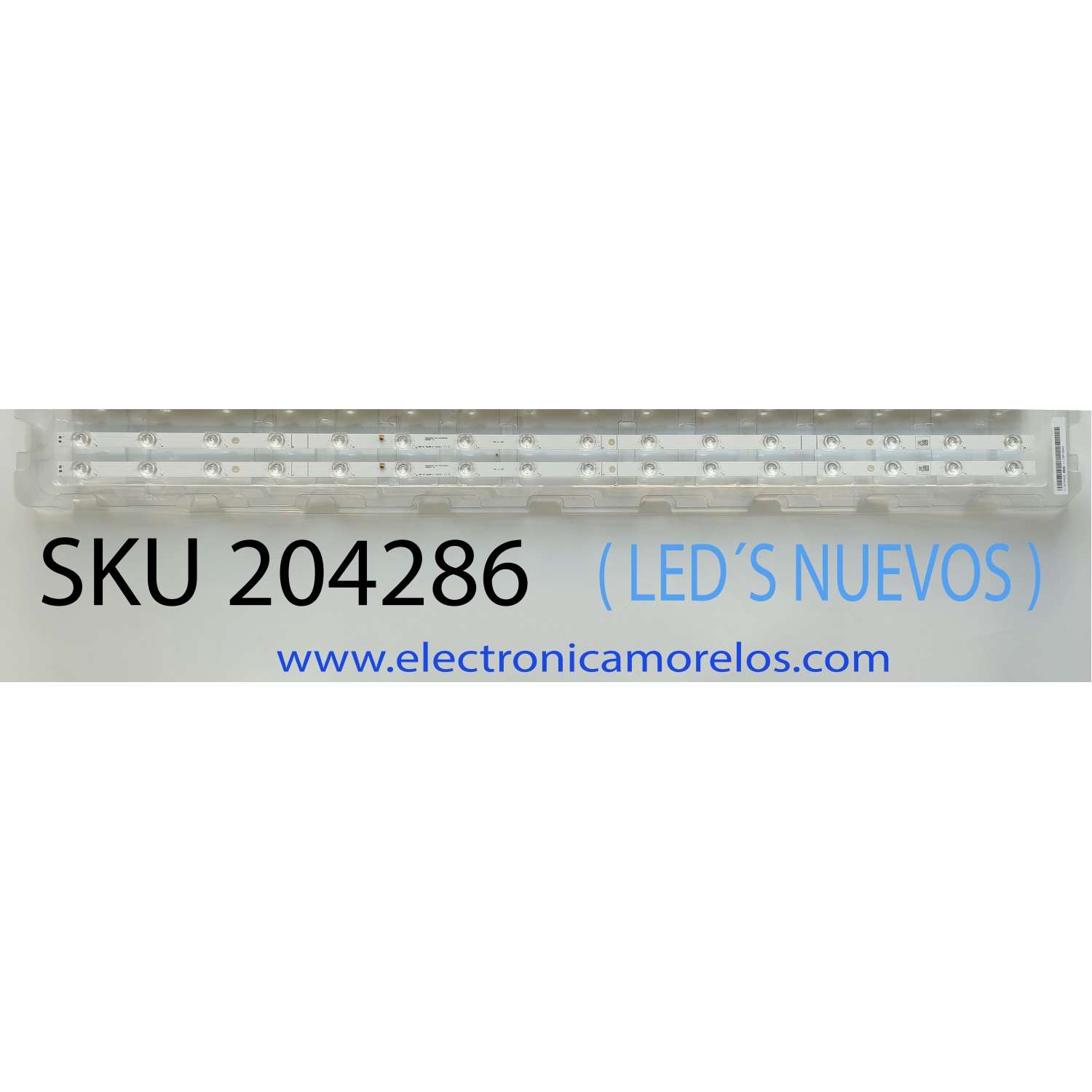 KIT DE LED´S ((NUEVOS)) PARA TV HISENSE ((2 PIEZAS)) / NUMERO DE PARTE LB500A5 V0 / HD500H1U91-T0L2+2023020102 / 1307344S00 / HE50 D6J / 00316 / HISENSE HD500H1U91 / PANEL HD500H1U91-T0L2\S0\SM\ROH / MODELOS 50A6K / 50A6KV