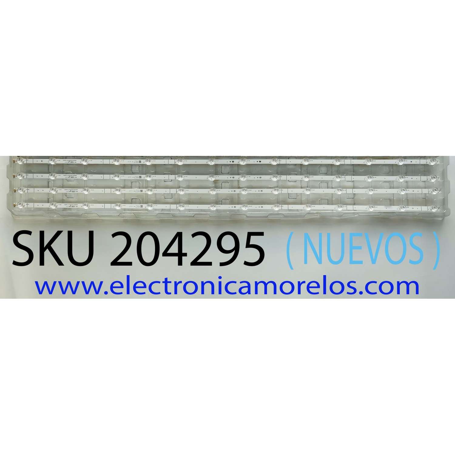 KIT DE LED´S (( NUEVOS )) PARA TV HISENSE (( 4 PZ )) NUMERO DE PARTE HXLB21031 / HD580X1U91+2021031801+APT-HXLB21031 / 220220A 06899 B1 1219155 / PANEL HD500Y1U51-T0L2\S0\GM\MCKD3AA\ROH / MODELOS 50A6G / 50A6GX3 / 50A6GX / 50C350KU