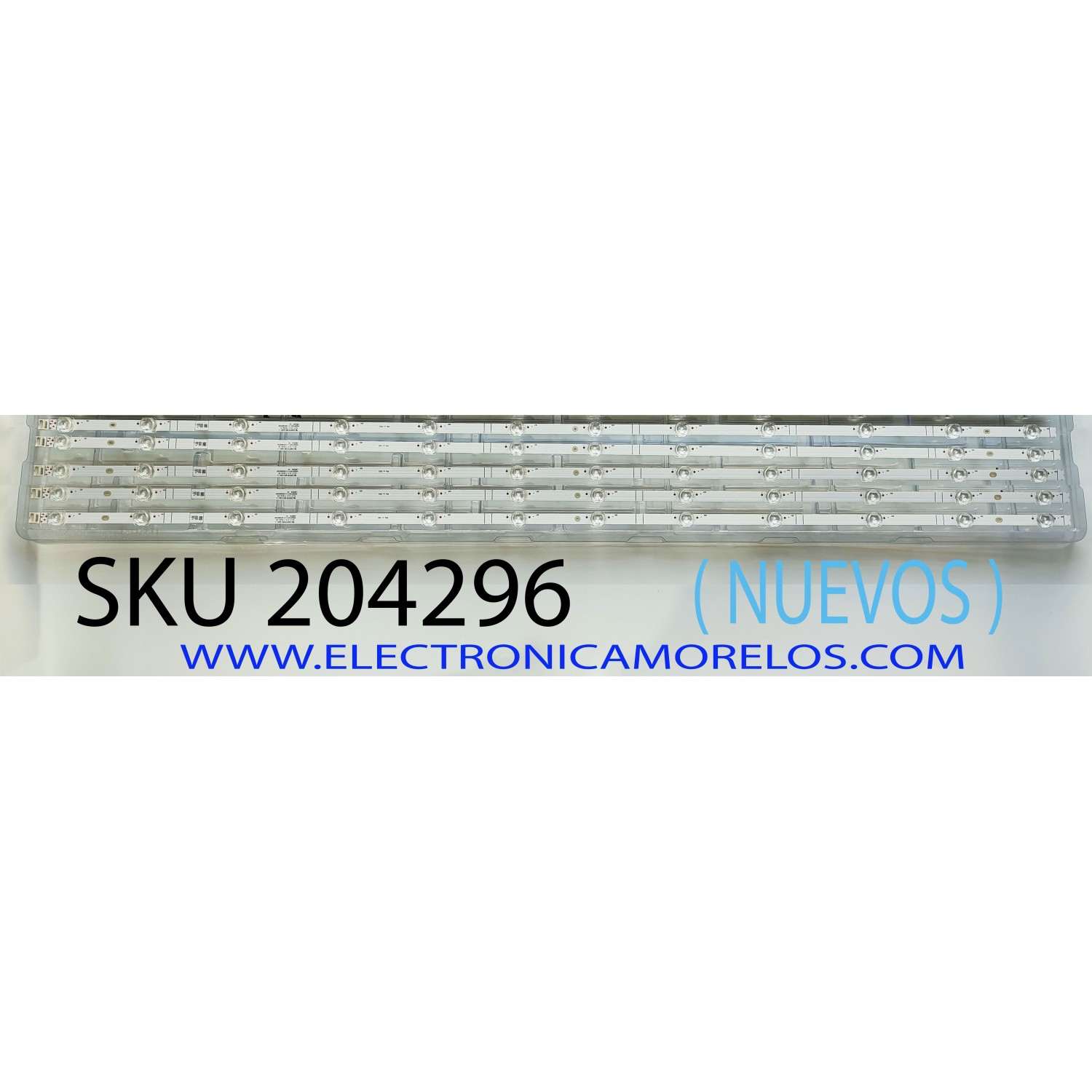 KIT DE LED´S (( NUEVOS )) PARA TV HISENSE (( 5 PZ )) NUMERO DE PARTE LB60018 V0 / HD600Y1U41-L1+2020092901 / 1251061 HE60821 24444 7B26 B1 / MODELO 60A6G