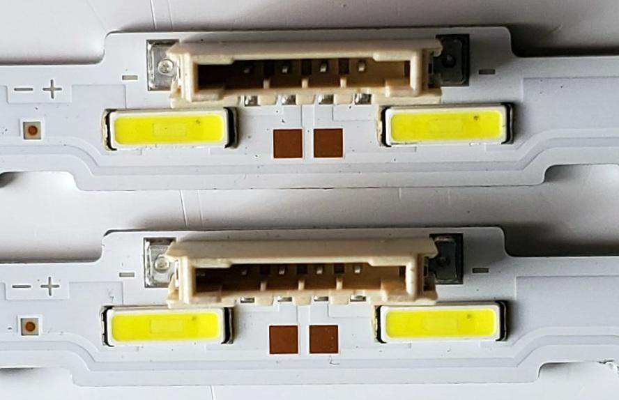 KIT DE LED'S PARA TV SAMSUNG ((2 PIEZAS)) / NUMERO DE PARTE BN96-46033A / LM41-00609A / L1_NU7.4/7.5_E5_CEM_S40(1)_R1.2_S1C_100-LM41-00609A / PANEL`S CY-NR055FGLV1H / CY-NR055FGHV1H / MODELOS UN55NU / UE55NU7 / LH55QBREB / UN55RU / MODELOS EN DESCRIPCION - Imagen 3
