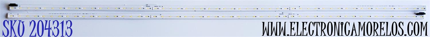 KIT DE LED'S PARA TV LG ((2 PIEZAS)) / NUMERO DE PARTE 55UJ65 / LGE_17Y 55UJ65 1907 54LED_R_TYPE_REV0.9_161107 / LGE_17Y 55UJ65 1907 54LED_L_TYPE_REV0.9_161107 / PANEL HC550EGG / NC550EGG-ABFN1 / MODELOS 55UJ6540-UB / 55UK6500AUA / 55UK6500AUA.BUSTLJR