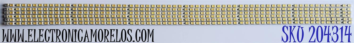 KIT DE LED'S PARA TV SAMSUNG ((6 PIEZAS)) / NUMERO DE PARTE SVS55_2ND_120HZ / LJ64-01744A / LJ64-01745A / LJ64-01746A / LJ64-01747A / PANEL LTF550HF04-A04 / MODELOS UN55B6000VM / UN55B7100W