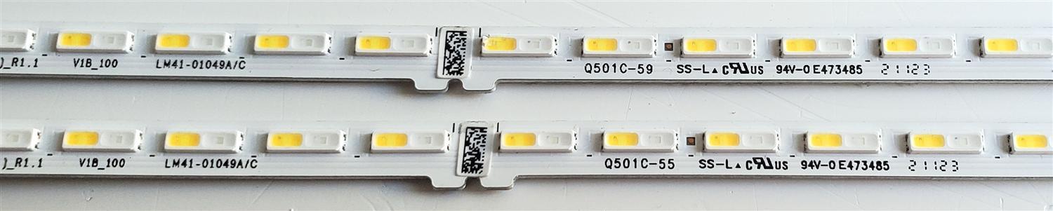 KIT DE LED'S PARA TV SAMSUNG ((2 PIEZAS)) / NUMERO DE PARTE BN96-52591A / LM41-01049A / L1_Q60A E0_DFM 558(1)_R1.1 V1B_100 LM41-01049A/C / PANEL CY-QA050HGNV1H / MODELOS QN50Q6 / QN50Q60AAFXZA DA01 / QN50Q6DAAFXZA DA01 - Imagen 3