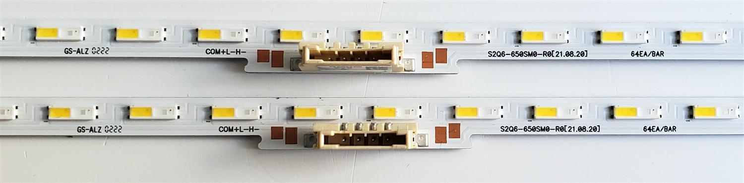 KIT DE LED'S PARA TV SAMSUNG QLED ((2 PIEZAS)) / NUMERO DE PARTE S2Q6-650SM0-R0 / BN96-54492A / PANEL CY-QA065HGXV1H / MODELOS QN65Q6 / QE65Q6 / QA65Q6 / HG65Q60BAEUXEN / KQ65QB60AFXKR / MAS MODELOS EN DESCRIPCIÓN - Imagen 3