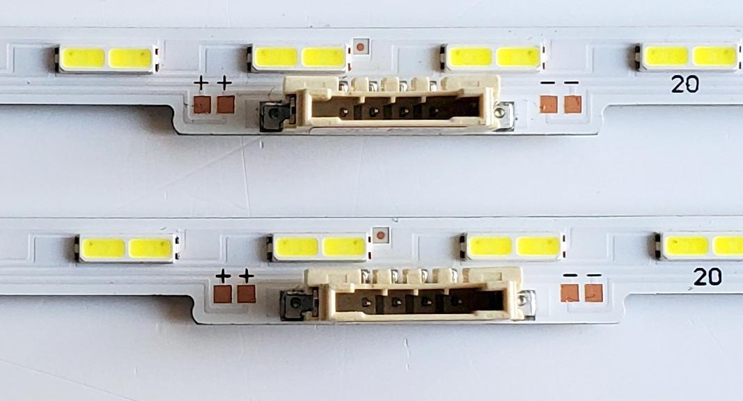 KIT DE LED'S PARA TV SAMSUNG ((2 PIEZAS)) / NUMERO DE PARTE BN96-52587A / STC430AG2 / AU8K/9K_STC430AG2_7020_21N1_36LEDS_REV1.0_201020 / E32062 / PANEL CY-SA043HGEY1V / MODELOS UN43AU8000 / UE43AU8005K - Imagen 3