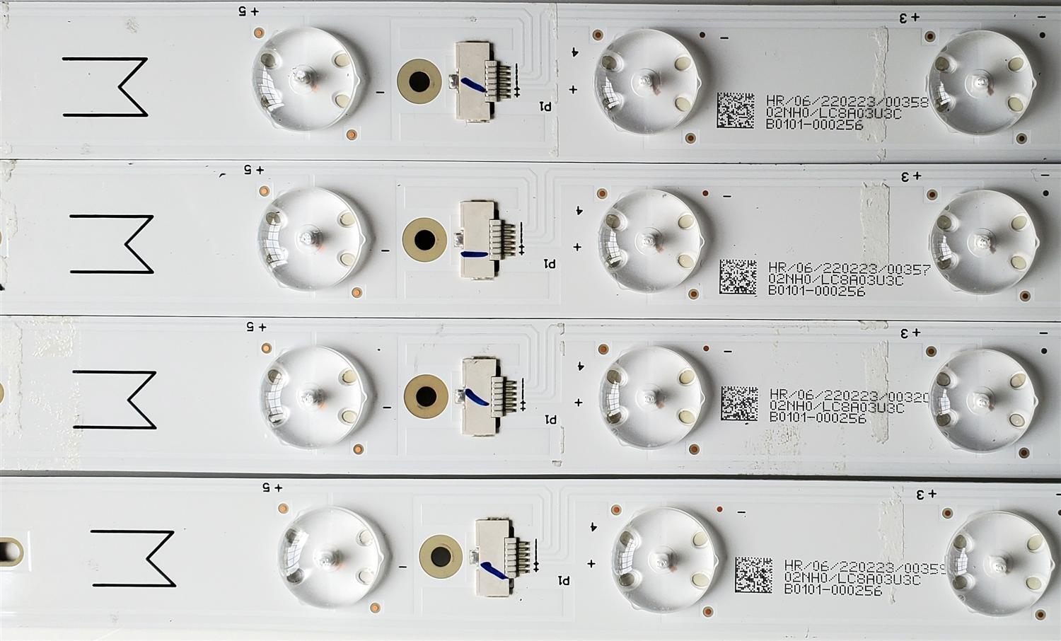 KIT DE LED'S PARA TV TCL ((10 PIEZAS)) / NUMERO DE PARTE 50HR330M08 / 50S535 / 50HR330M08A2 V0 (L) LC8A03U3C / B0101-000255 / 50HR330M08B2 V0 (M) LC8A03U3C / B0101-000256 / 50HR330M08C2 V0 (R) LC8A03U3C / B0101-000257 / MODELO 50S535 - Imagen 5