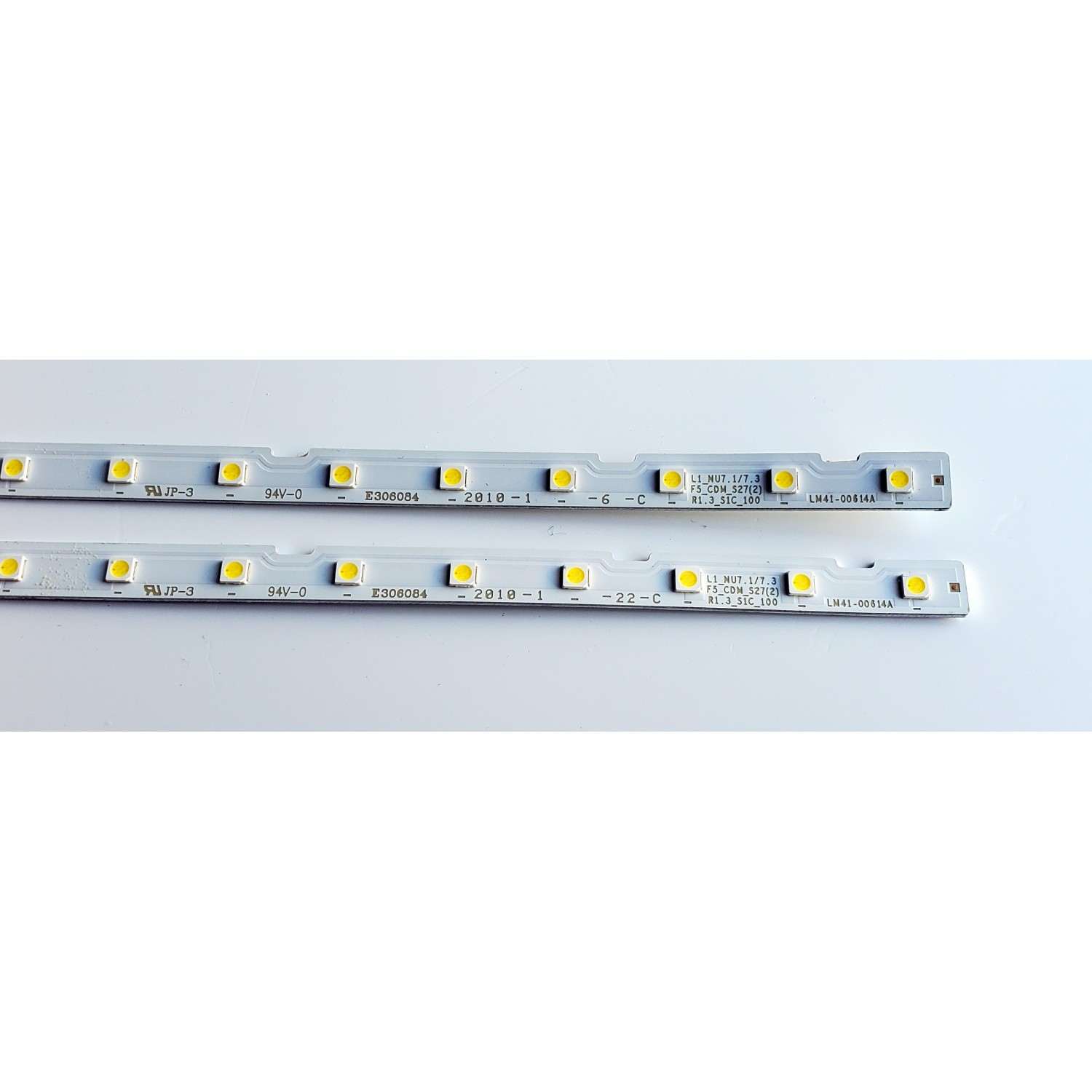 KIT DE LED'S PARA TV SAMSUNG (2 PIEZAS) / NUMERO DE PARTE BN96-45635A / LM41-00570A / LM41-00614A / L1_NU7.1/7.3 F5_CDM_S27(2) R1.3_S1C_100 / PANEL`S CY-NN065HGLV2H / CY-NN065HGLV8H / CY-CN065HGLV2H / MODELOS UN65RU / UN65NU / MAS MODELOS EN DESCRIPCIÓN - Imagen 4