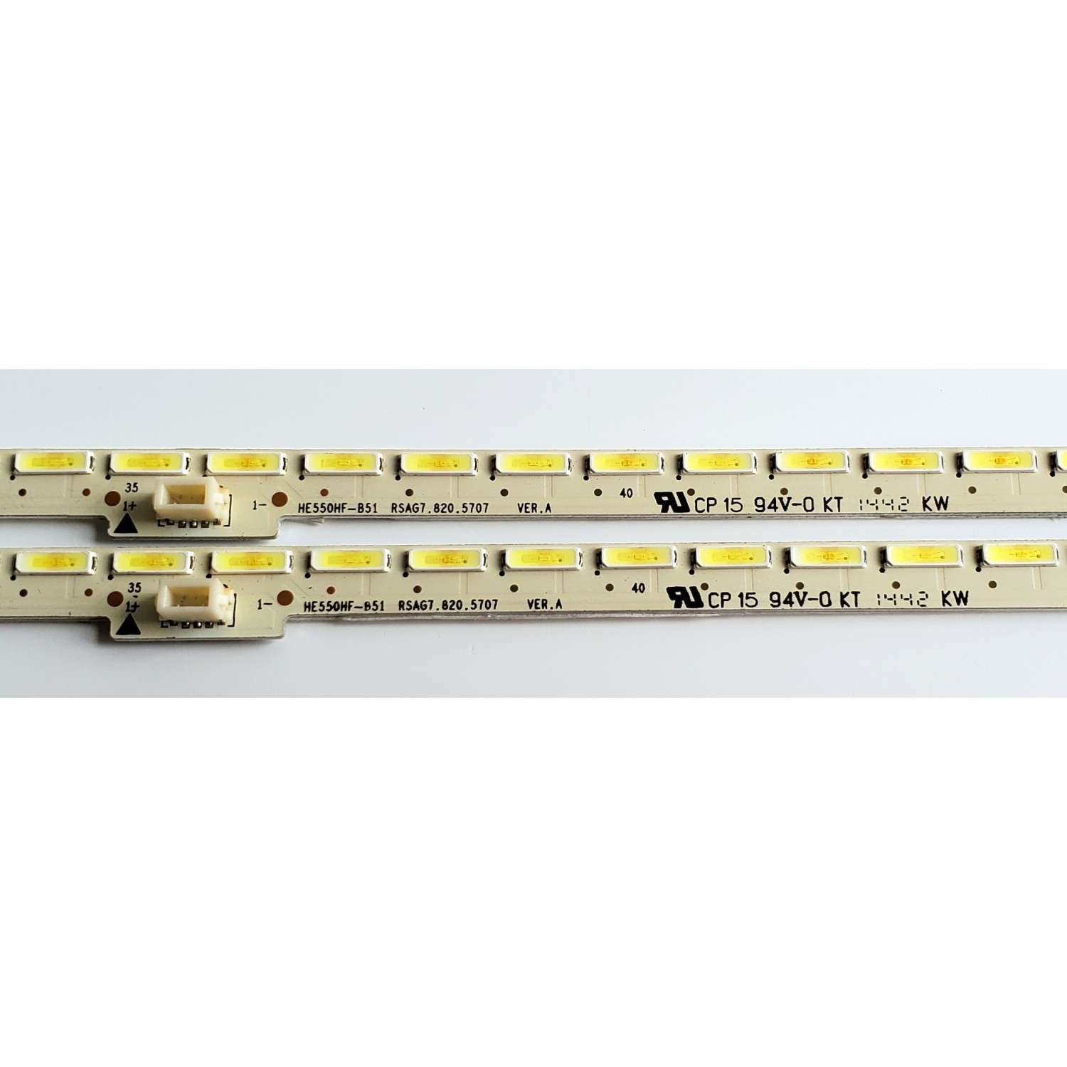 KIT DE LED'S PARA TV HISENSE ((2 PIEZAS)) / NUMERO DE PARTE HE550HF-B51 / RSAG7.820.5707 / RSAG7.820.5707 VER:A / PANEL HE550HF-B51(100)\S0 / MODELOS 55H6SG / 55K600GWUS - Imagen 3