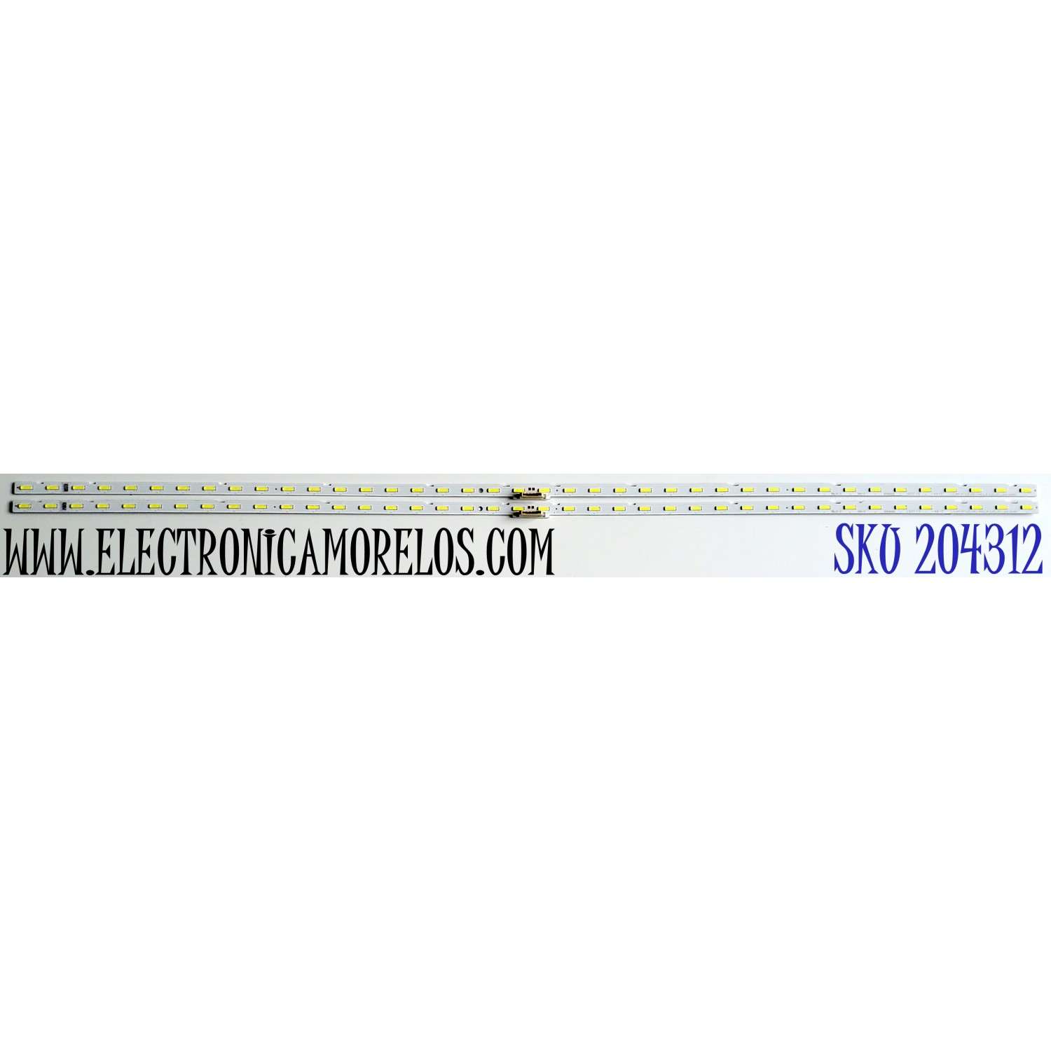 KIT DE LED'S PARA TV SAMSUNG ((2 PIEZAS)) / NUMERO DE PARTE BN96-46033A / LM41-00609A / L1_NU7.4/7.5_E5_CEM_S40(1)_R1.2_S1C_100-LM41-00609A / PANEL`S CY-NR055FGLV1H / CY-NR055FGHV1H / MODELOS UN55NU / UE55NU7 / LH55QBREB / UN55RU / MODELOS EN DESCRIPCION
