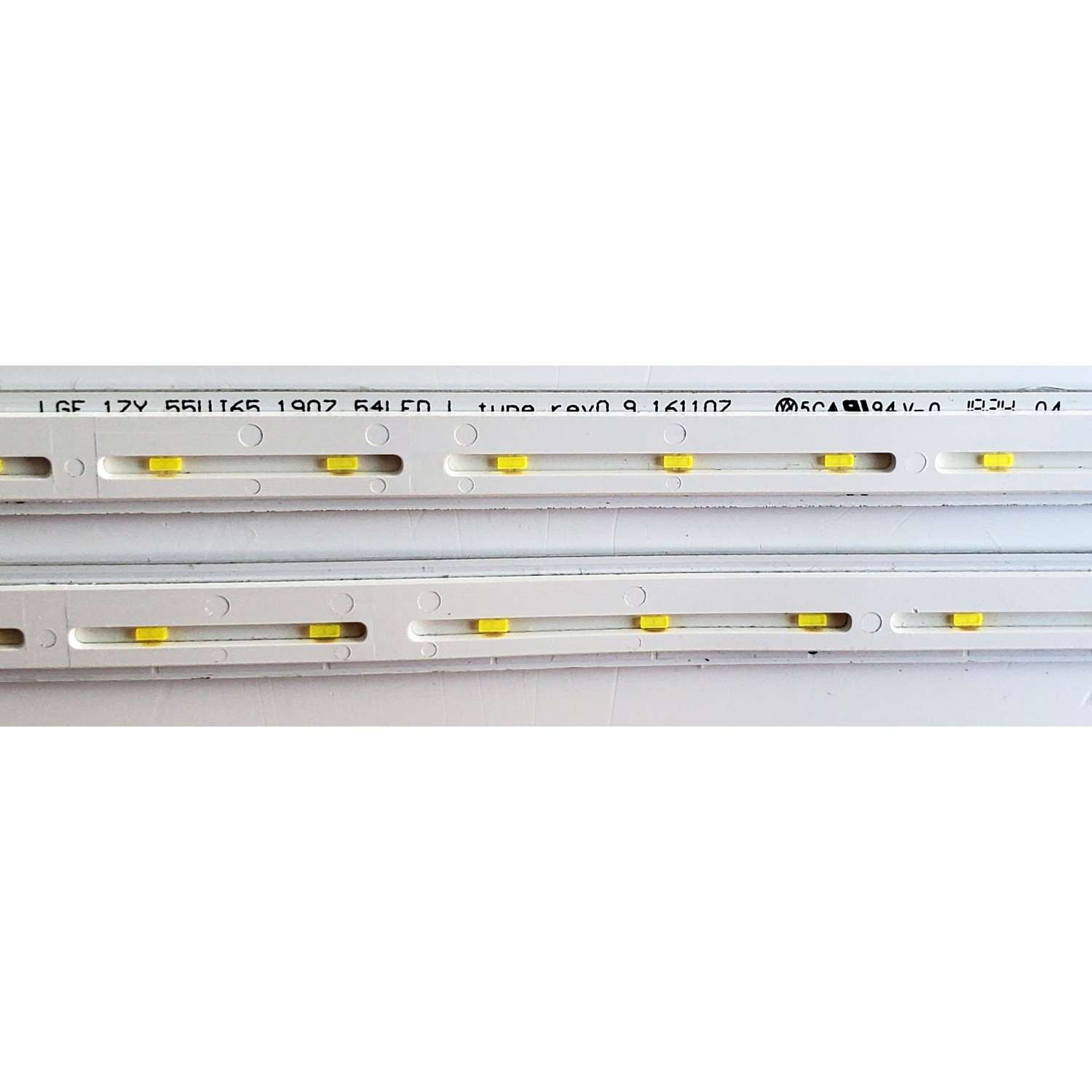KIT DE LED'S PARA TV LG ((2 PIEZAS)) / NUMERO DE PARTE 55UJ65 / LGE_17Y 55UJ65 1907 54LED_R_TYPE_REV0.9_161107 / LGE_17Y 55UJ65 1907 54LED_L_TYPE_REV0.9_161107 / PANEL HC550EGG / NC550EGG-ABFN1 / MODELOS 55UJ6540-UB / 55UK6500AUA / 55UK6500AUA.BUSTLJR - Imagen 5