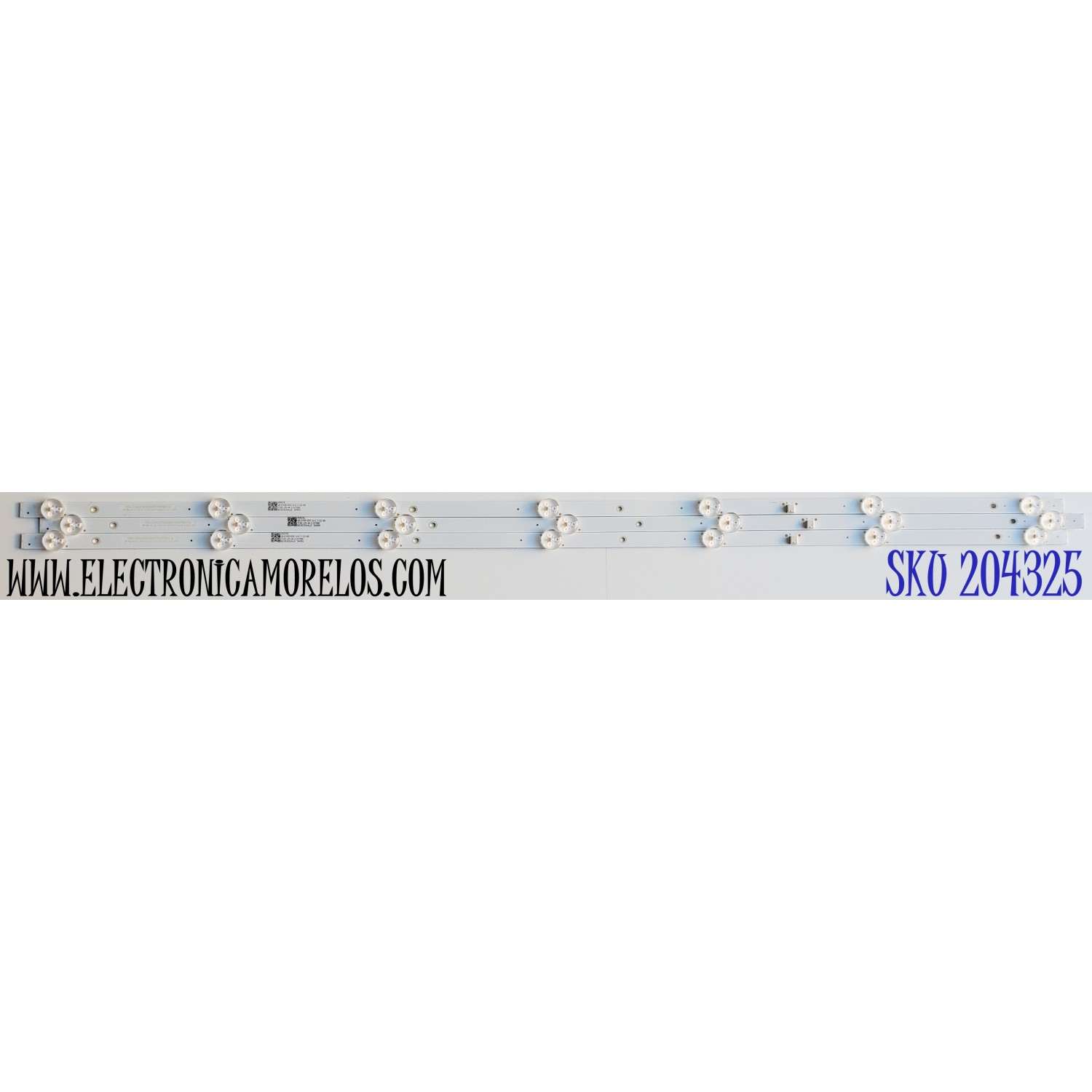 KIT DE LED'S PARA TV WESTINGHOUSE ((3 PIEZAS)) / NUMERO DE PARTE CRH-ZG43G7N3030070301FREV1.0 / 43G5C / 43G7N / Y182-L05-JA-2 / 257086 / B230305A1Z / PANEL C430Y19-5C / DISPLAY V430DJ1-Q01 REV.D2 / MODELO WR43UX4210