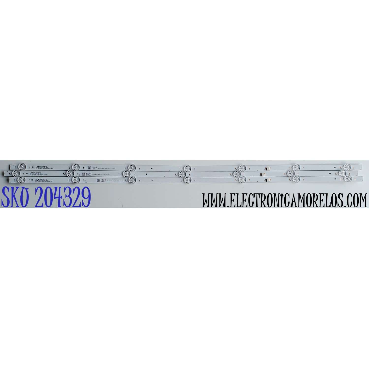 KIT DE LED'S PARA TV PHILIPS ((3 PIEZAS)) / NUMERO DE PARTE JL.D40071330-002GS-M_V01 / LB-C400-G7N-F-C-7-12-X91 / D40071330 / 20AF430 / E519757 / MODELOS PTV40G6 / PTV40G60SNBL / PTV40G65RCH / 40PFL4775/F8
