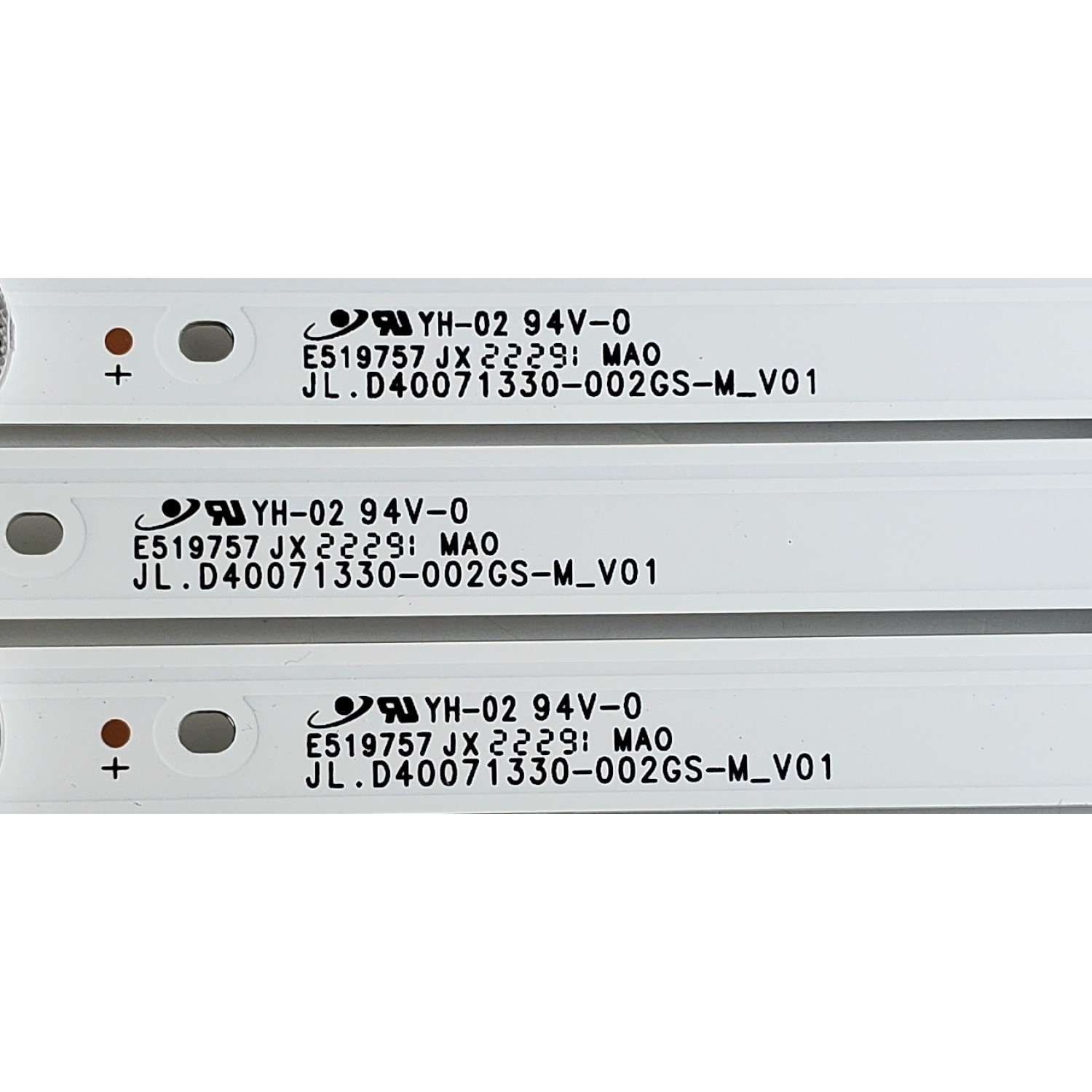 KIT DE LED'S PARA TV PHILIPS ((3 PIEZAS)) / NUMERO DE PARTE JL.D40071330-002GS-M_V01 / LB-C400-G7N-F-C-7-12-X91 / D40071330 / 20AF430 / E519757 / MODELOS PTV40G6 / PTV40G60SNBL / PTV40G65RCH / 40PFL4775/F8 - Imagen 4