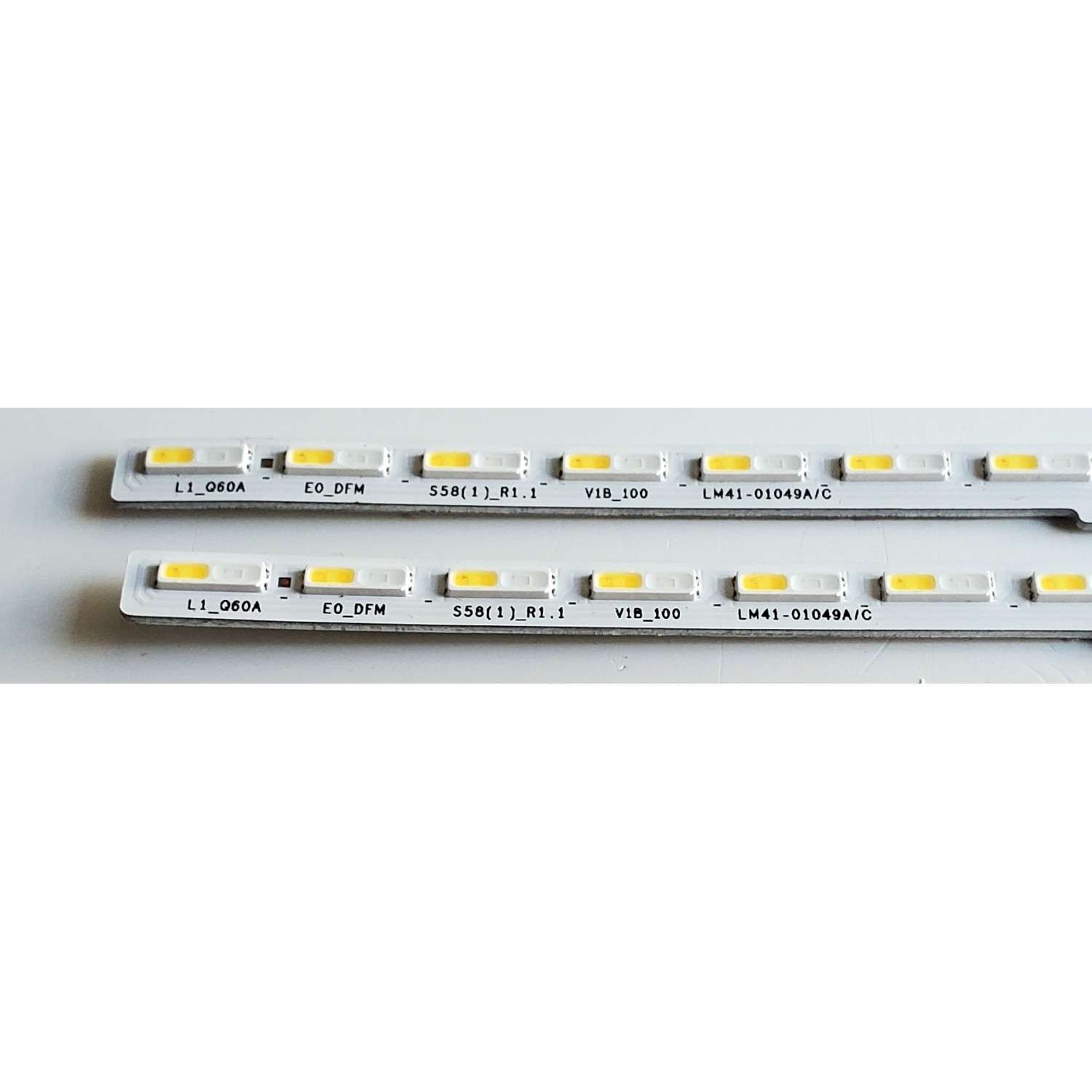 KIT DE LED'S PARA TV SAMSUNG ((2 PIEZAS)) / NUMERO DE PARTE BN96-52591A / LM41-01049A / L1_Q60A E0_DFM 558(1)_R1.1 V1B_100 LM41-01049A/C / PANEL CY-QA050HGNV1H / MODELOS QN50Q6 / QN50Q60AAFXZA DA01 / QN50Q6DAAFXZA DA01 - Imagen 2