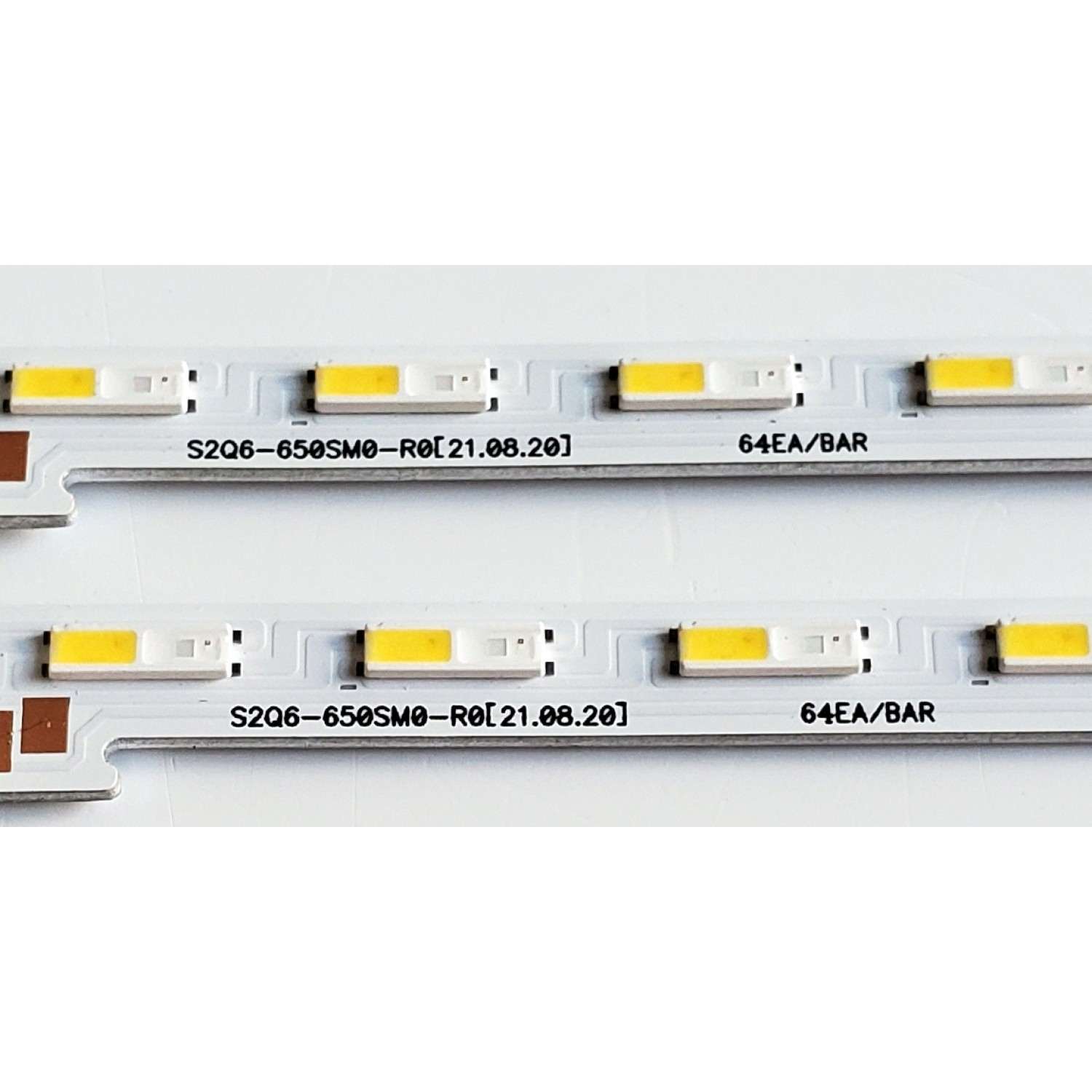 KIT DE LED'S PARA TV SAMSUNG QLED ((2 PIEZAS)) / NUMERO DE PARTE S2Q6-650SM0-R0 / BN96-54492A / PANEL CY-QA065HGXV1H / MODELOS QN65Q6 / QE65Q6 / QA65Q6 / HG65Q60BAEUXEN / KQ65QB60AFXKR / MAS MODELOS EN DESCRIPCIÓN - Imagen 4