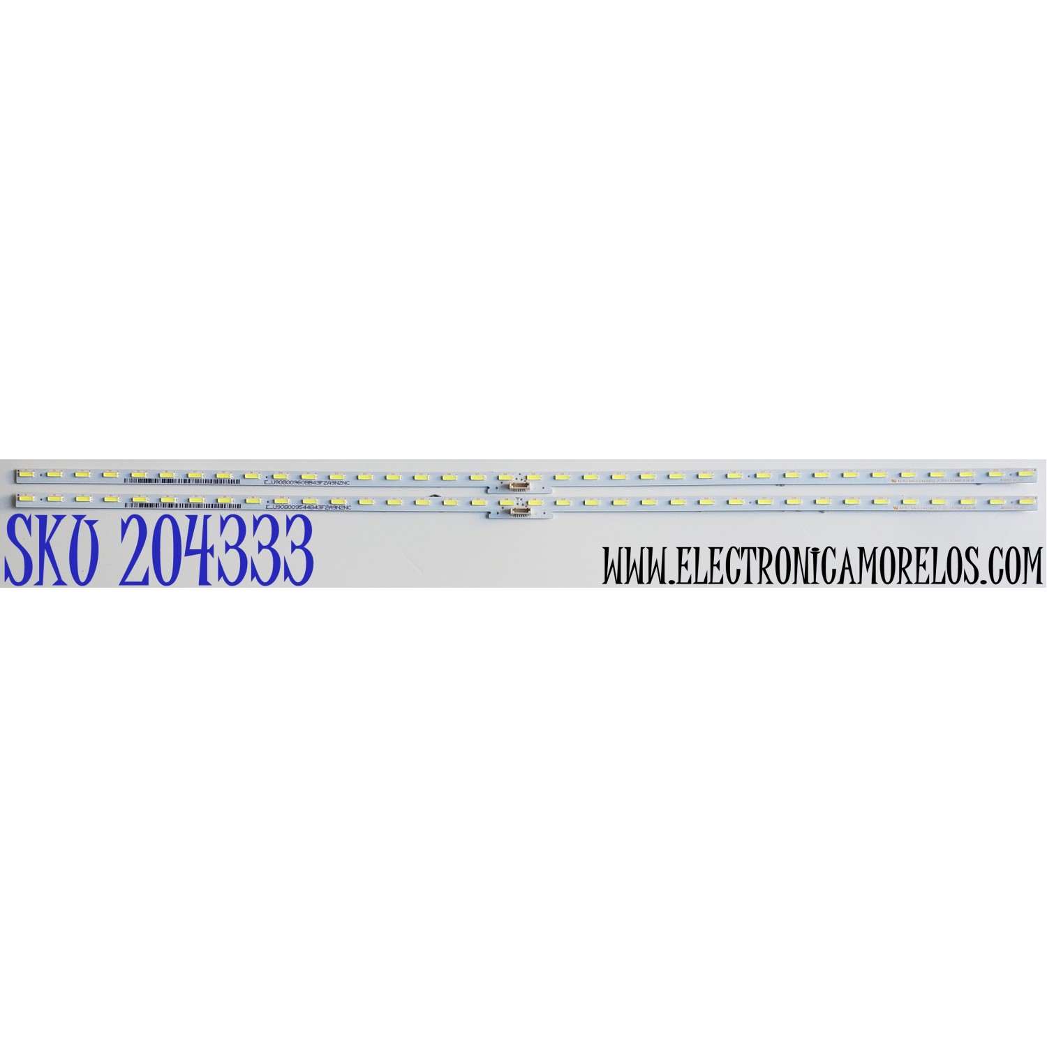 KIT DE LED'S PARA TV SONY ((2 PIEZAS)) / NUMERO DE PARTE LB43055 / LB43055 V0_00 / 19798A / E465853 / PANEL YS9F043HNO01 / MODELOS XBR-43X800H / XBR43X800H