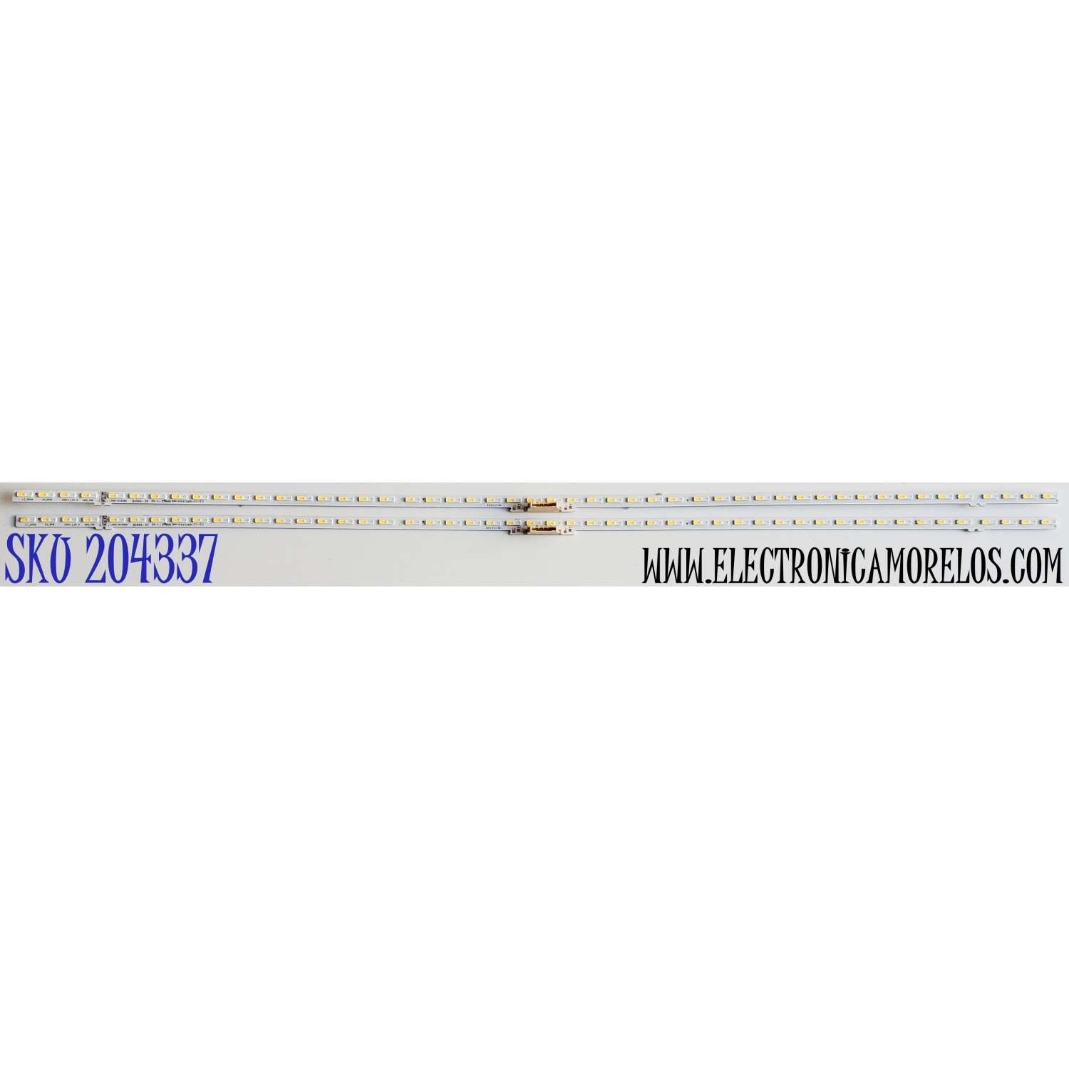 KIT DE LED'S PARA TV SAMSUNG ((2 PIEZAS)) / NUMERO DE PARTE BN96-52593A / LM41-01048A / BN9652593A / E4734858 / L1_Q60A  / L1_Q60A D3_DFM S50(1)_R1.0 UA5_100 / BN9652593A / MODELO QE43Q60AW / QN43Q60 / QN43Q60AAF / HG43Q60AANFXZA