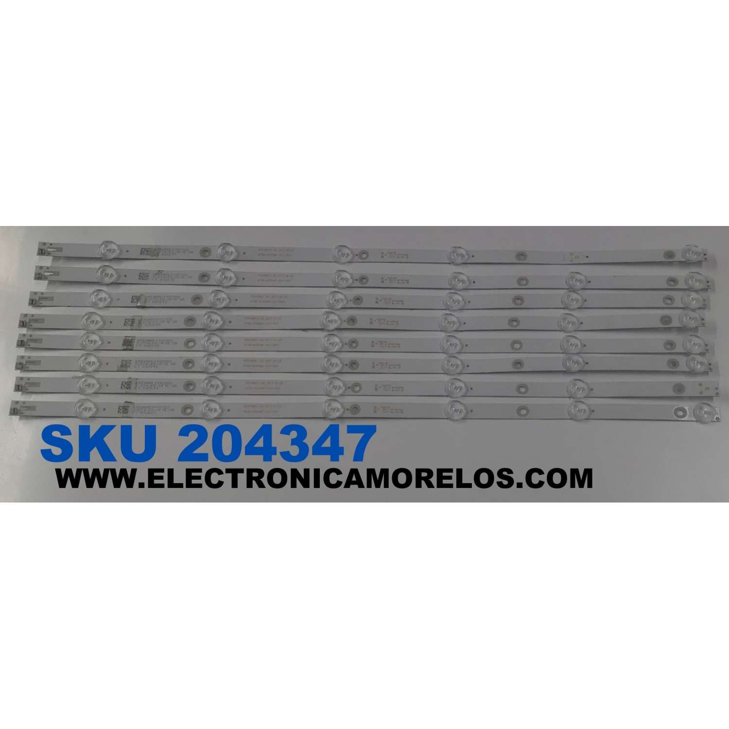KIT DE LEDS PARA TV PHILIPS ORIGINAL 8 PIEZAS / NUMERO DE PARTE 4708-K550WD-A2113N01 / K550WDC1 A2 / K55WDC1 / 471R1P62 / 197022 / X-C74-K5-VF 16 0B / MODELO 55PUF6092