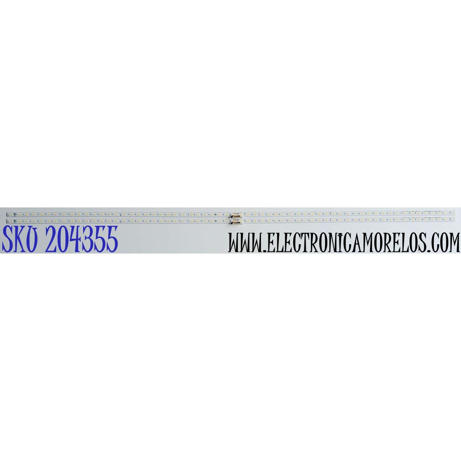 KIT DE LED'S PARA TV SAMSUNG ((2 PIEZAS)) / NUMERO DE PARTE BN96-50385A / 50385A / L1_Q7060T_F5_DUM_S62(1)_R1.3_TC9_100_LM41-00859A / L1_Q7060T_F5_DUM_S62(1)_R1.2_TBC_100_LM41-00859A / LM41-00859A / MODELOS QN65Q7DTAFXZA FF02 / QN65LS03TAFXZA AA01