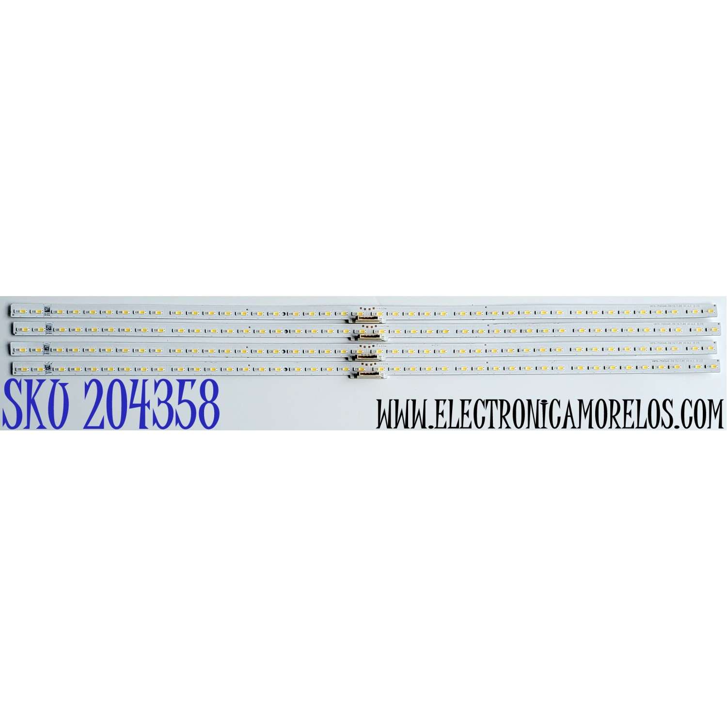 KIT DE LED'S PARA TV SAMUNG ((4 PIEZAS)) / NUMERO DE PARTE BN96-50386A / V0T6-750SM0-R0 / 50386A / V0T6-750SM0-R0 19.11.06 GS-AL2 / PANEL CY-RT075HGHV2H / MODELOS QN75Q70 / QN75Q60 / QN75Q6D / QN75Q7D / QN75Q7DTAFXZA FF02 / HG75TS03 / HG75TS030NFXZA