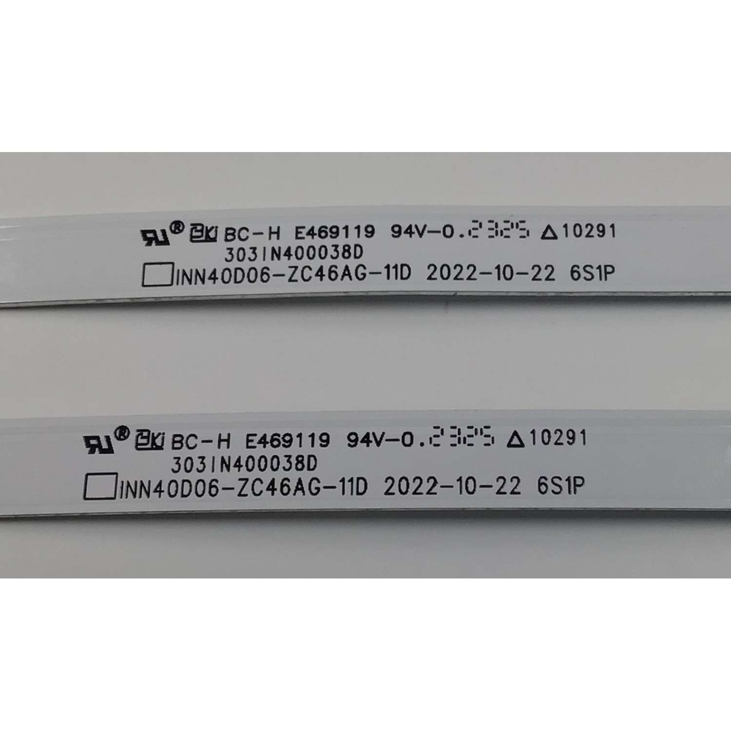 KIT DE LEDS PARA TV VIZIO ORIGINAL 2 PIEZAS / NUMERO DE PARTE 303IN400038D / INN40D06-ZC46AG-11D / B341C0000 / 47HAB0LB / 00FZAL  / PANEL V400HJ9-D03 / MODELO D40F-J09 - Imagen 3