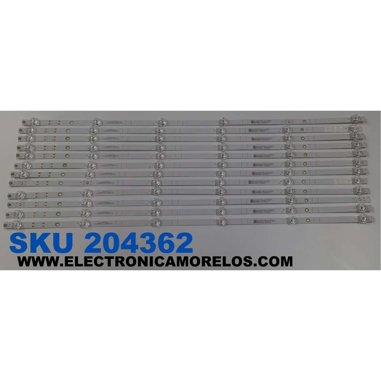 KIT DE LEDS ORIGINAL PARA TV VIZIO 12 PIEZAS / NUMERO DE PARTE 303HX750030D / HFSX75D06-ZC42AG-12D / 2300021202 / 230606BC03 / 70401-01713 / GC750M24 / PANEL BOEI750WQ1 / DISPLAY HV750QUB-F91 / MODELO V755X-K04 / V755M-K04