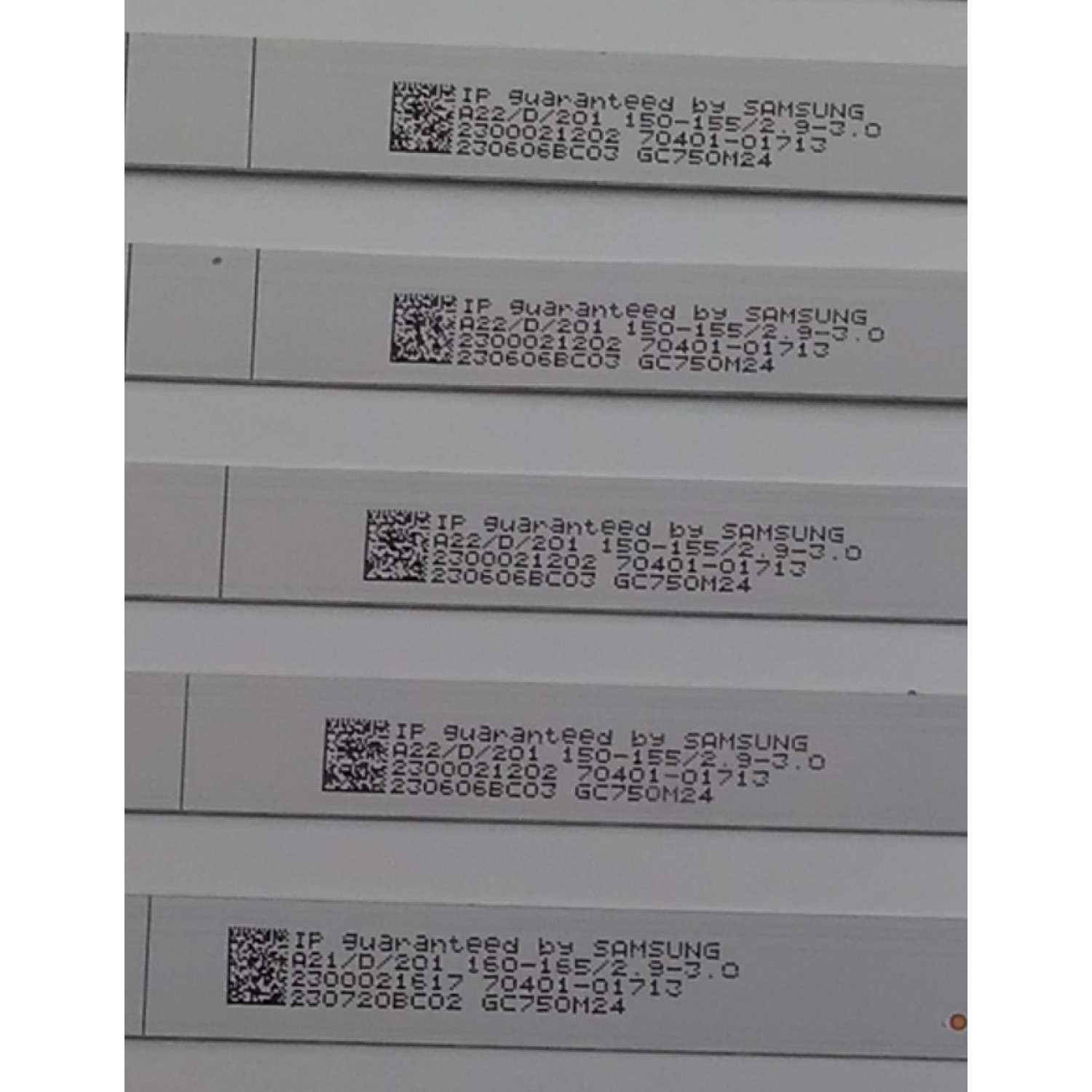 KIT DE LEDS ORIGINAL PARA TV VIZIO 12 PIEZAS / NUMERO DE PARTE 303HX750030D / HFSX75D06-ZC42AG-12D / 2300021202 / 230606BC03 / 70401-01713 / GC750M24 / PANEL BOEI750WQ1 / DISPLAY HV750QUB-F91 / MODELO V755X-K04 / V755M-K04 - Imagen 4