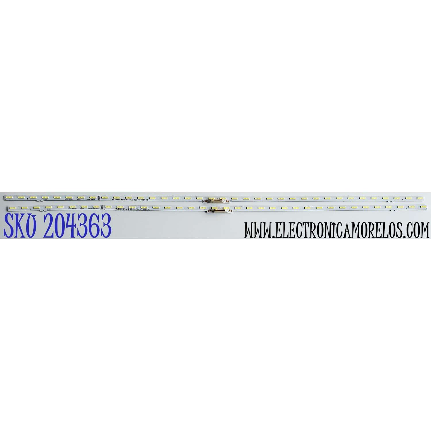 KIT DE LED'S PARA TV SAMSUNG ((2 PIEZAS)) / NUMERO DE PARTE BN96-52587A / ES43SV8FPKWA36 / E46919 / 52587A / MODELOS UN43AU / UN43AU8000 / UE43AU8000 / UE43AU8005K