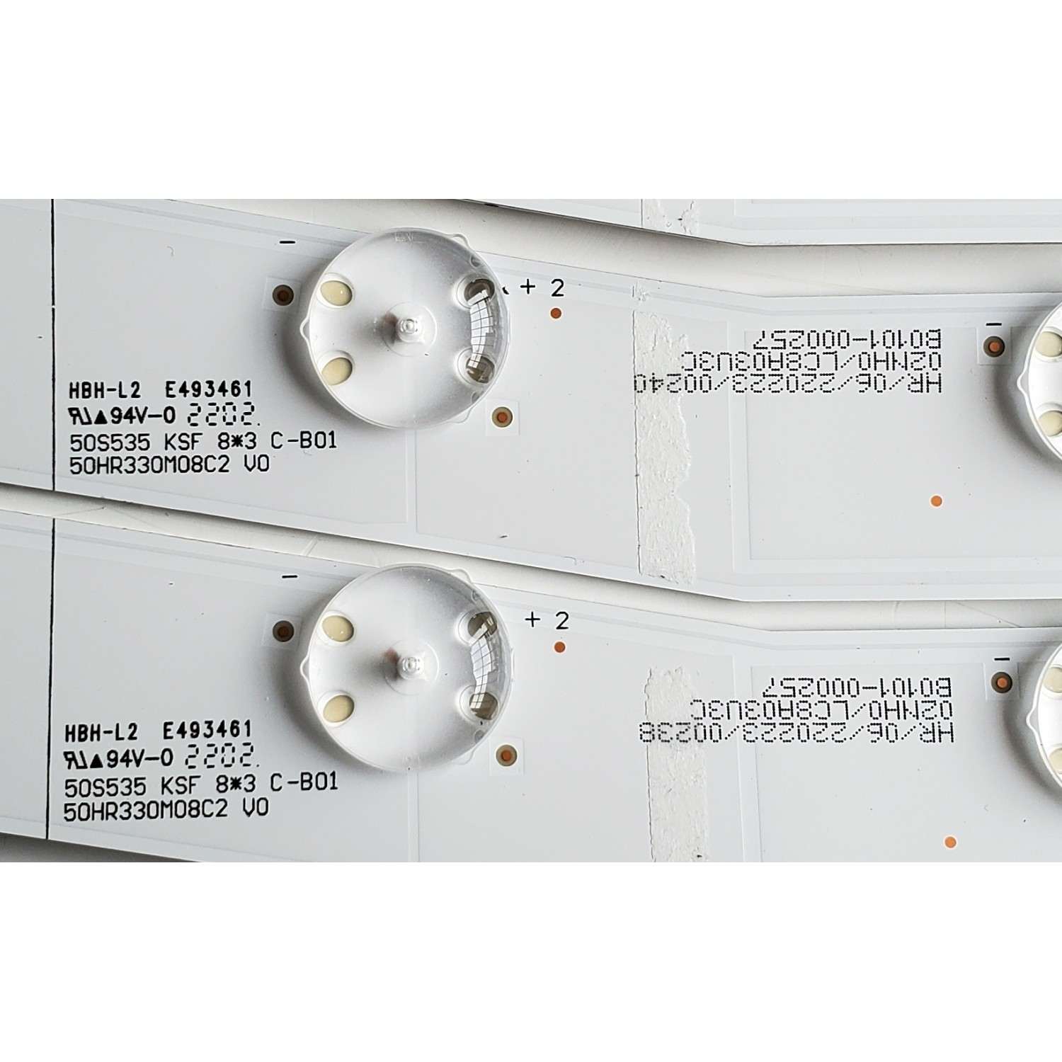 KIT DE LED'S PARA TV TCL ((10 PIEZAS)) / NUMERO DE PARTE 50HR330M08 / 50S535 / 50HR330M08A2 V0 (L) LC8A03U3C / B0101-000255 / 50HR330M08B2 V0 (M) LC8A03U3C / B0101-000256 / 50HR330M08C2 V0 (R) LC8A03U3C / B0101-000257 / MODELO 50S535 - Imagen 4