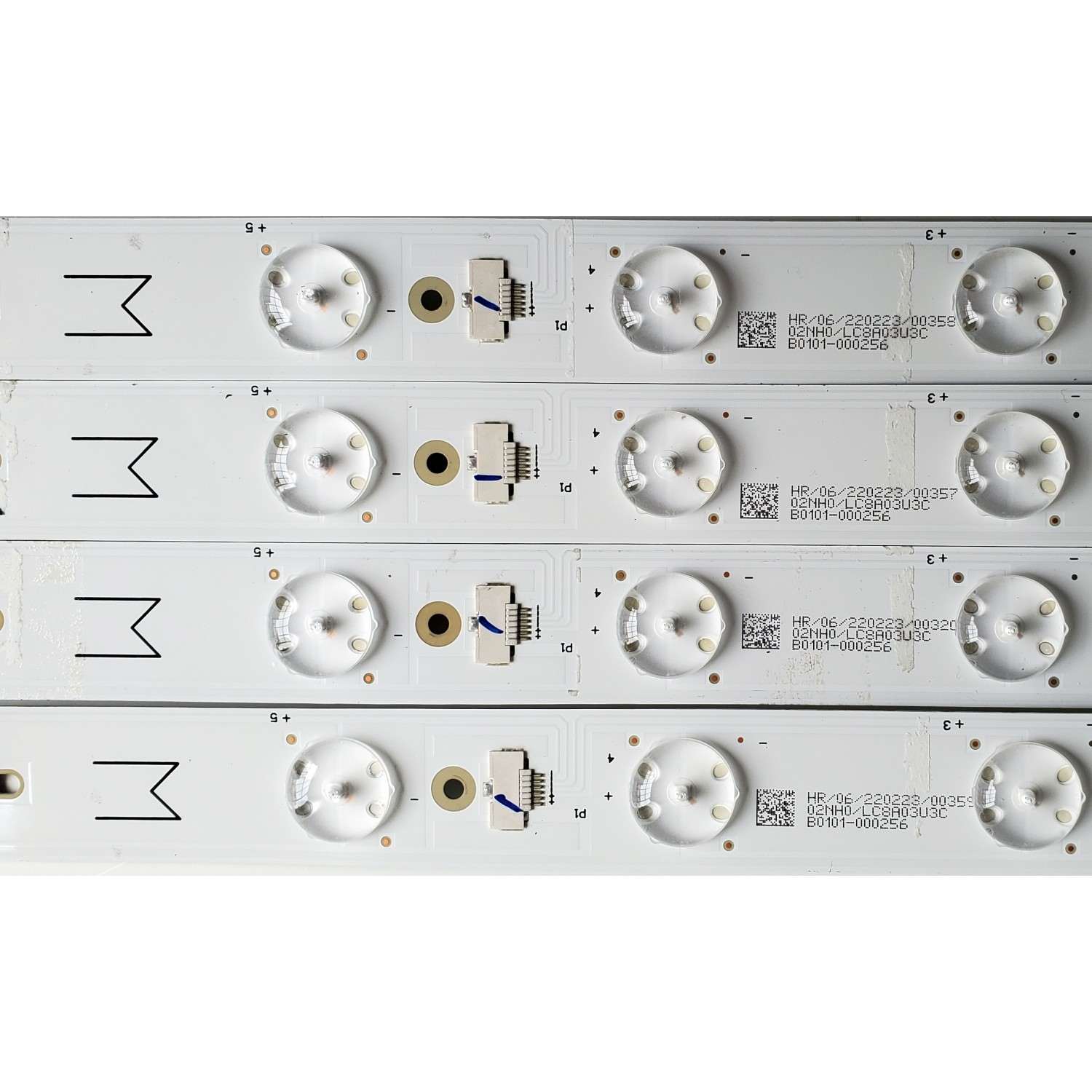 KIT DE LED'S PARA TV TCL ((10 PIEZAS)) / NUMERO DE PARTE 50HR330M08 / 50S535 / 50HR330M08A2 V0 (L) LC8A03U3C / B0101-000255 / 50HR330M08B2 V0 (M) LC8A03U3C / B0101-000256 / 50HR330M08C2 V0 (R) LC8A03U3C / B0101-000257 / MODELO 50S535 - Imagen 5