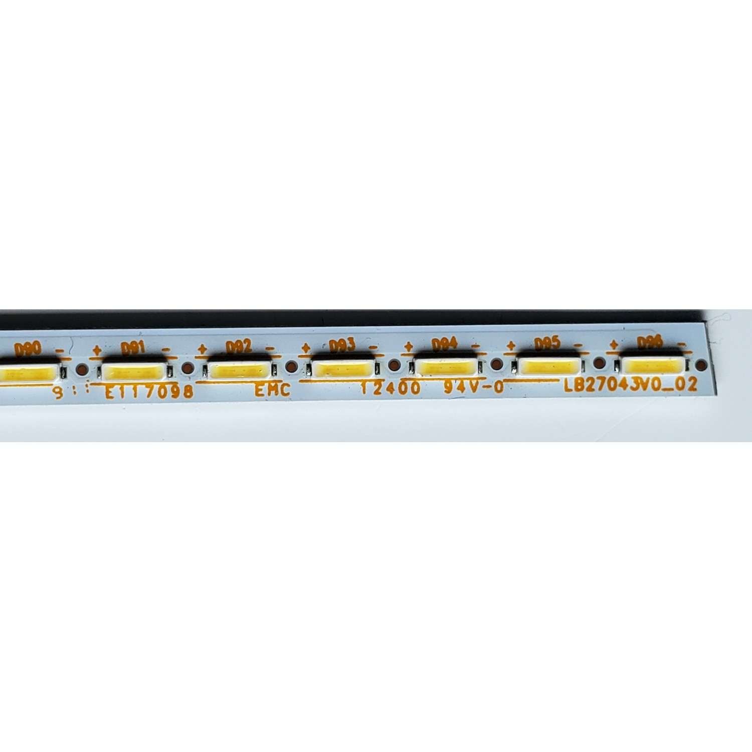 TIRA DE LED PARA MONITOR AOC ((1 PIEZA)) / NUMERO DE PARTE LB27043V0_02 / E117098 / AA350AL-I4E72-5-942-0323 / PANEL TPM270WF1-HP07.S REV:T03D / MODELO C27G1 / 27G1 - Imagen 4
