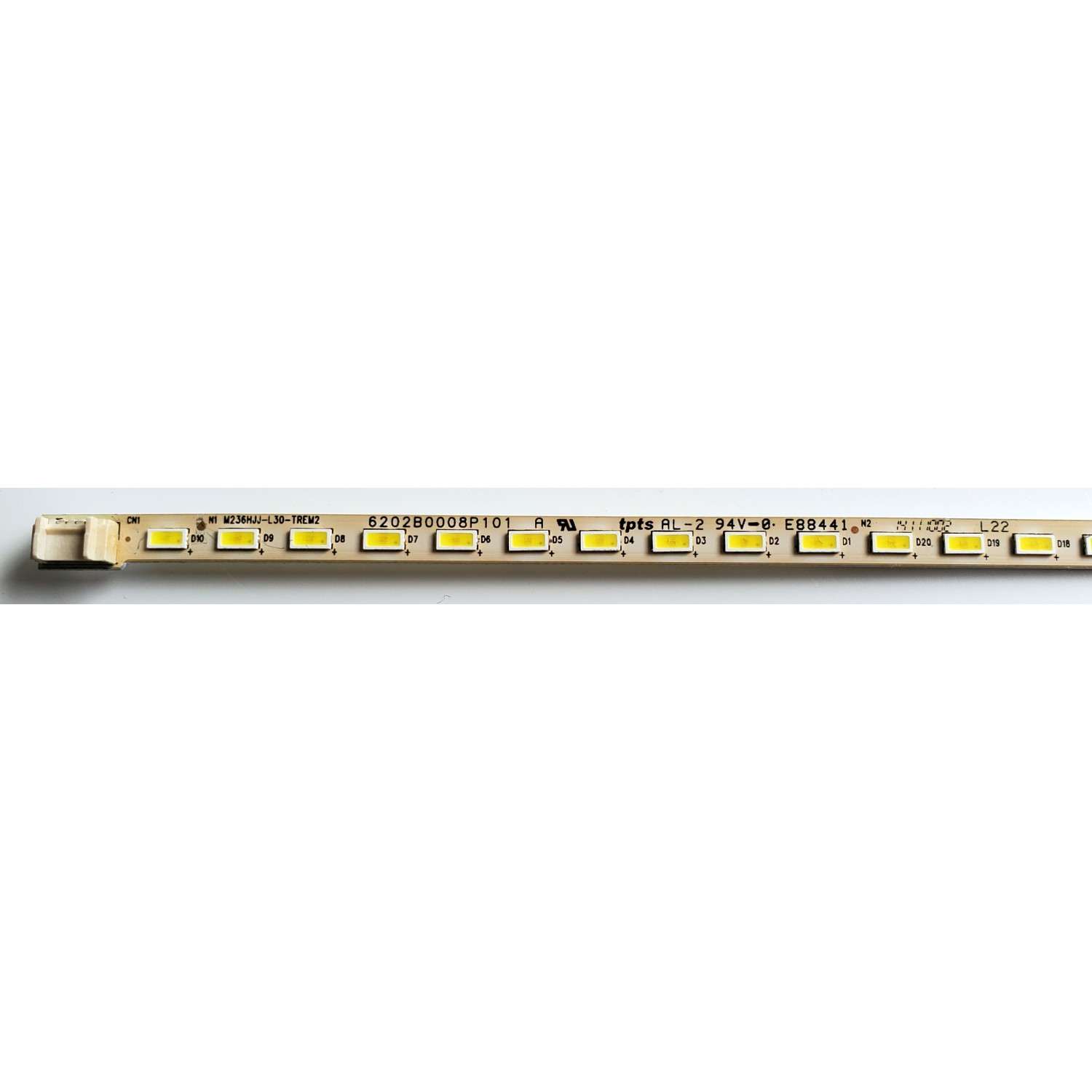 TIRA DE LED PARA MONITOR VIEWSONIC ((1 PIEZA)) / NUMERO DE PARTE 6202B0008P101 / E88441 / M236HJJ-L30-TREM2 / PANEL M236HJJ-L31 REV.C1 / MODELO VS16033 - Imagen 2