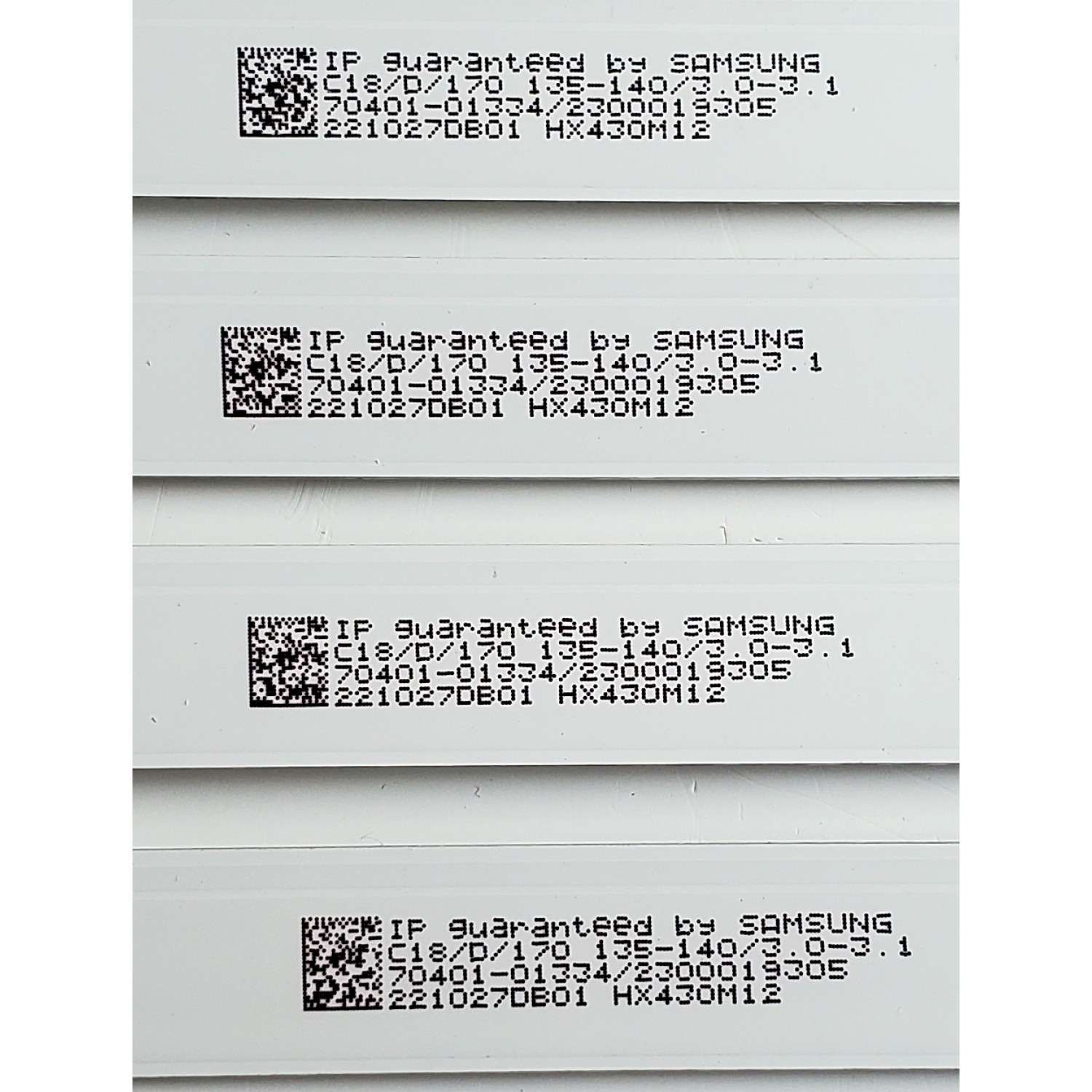 KIT DE LEDS PARA TV VIZIO ORIGINAL 4 PIEZAS / NUMERO DE PARTE HFSX43D07-ZC26AG-01D / HFSX43D07-ZC26AG-02D / 303HX430044D / HX430M12 / PANEL BOEI430WU1 / DISPLAY CC430LV2D / MODELO D43F-J04 - Imagen 3