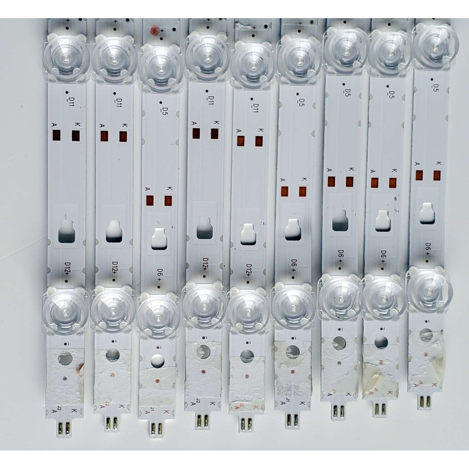 KIT DE LED'S PARA TV CONTINENTAL EDISON ((9 PIEZAS)) / NUMERO DE PARTE LED50D06A-ZC59AG-01 / 30350006033 / E469119 / 50000M73 / 210602BC05 / MODELO CEQLED50SA21 - Imagen 4