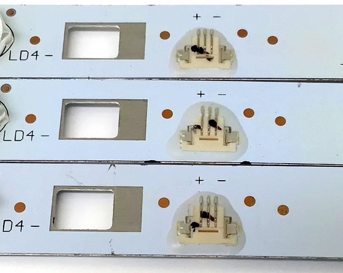 KIT DE LED'S PARA TV TCL ((3 PIEZAS)) / NUMERO DE PARTE GIC32LB27_LED3030_V0.6_20140820 / GIC32LB27 / 4C-LB3208-ZM3 / PANEL LVW320NDAL / ST3151A05-8 / MODELOS 32S3700 / 32S4610R / 32S3700TCA / 32S3700TAAA / 32S3700TBAA / 32S3700TCAA / 32S3700TCAAA - Imagen 3