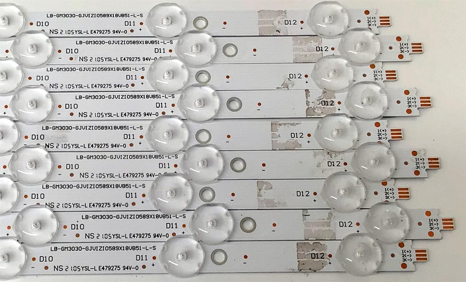 KIT DE LEDS PARA TV VIZIO ORIGINAL 18 PIEZAS / NUMERO DE PARTE LB-GM3030-GJVIZIO589X18VB51-R-S / LB-GM3030-GJVIZIO589X18VB51-L-S / 210BZ12DLB339CR00X / 210BZ06DRB339CR00X / 58VB51-R / 58VB51-L / LB-GM3030-GJVIZI0589X18VB51 / MODELOS M58Q7-J01 / V585-J01 - Imagen 5