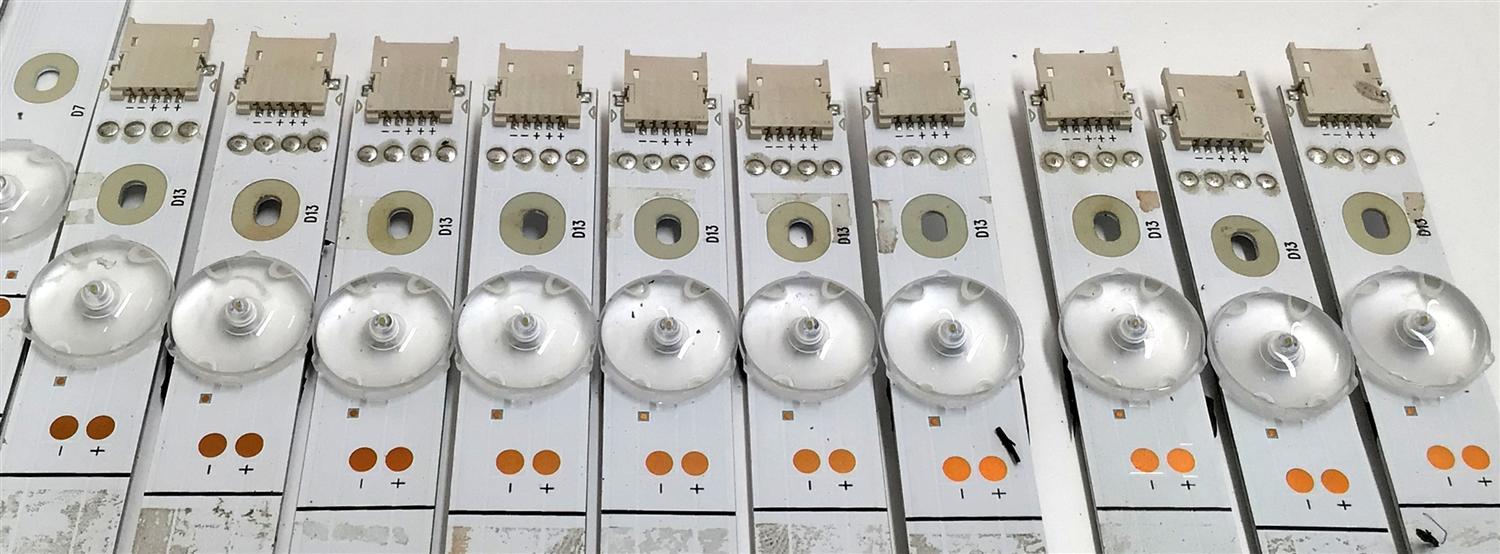 KIT DE LEDS PARA TV HISENSE ORIGINAL 20 PIEZAS / NUMERO DE PARTE LB6508S V2 / LB6508S V3 / 1248780 / 1248781 / JHD650X3U52-T0L8 / 2020120401 / JHD650X3U52-T0L8 / PANEL JHD650X3U52-T0L8\S0\FJ\FM\ROH / T650QVN07.5 / MODELOS 65U6G / 65U6GR - Imagen 4