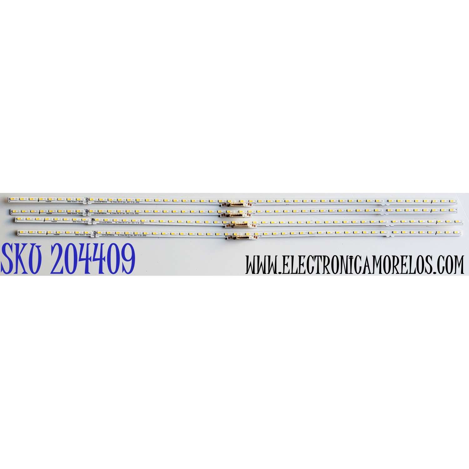 KIT DE LED'S PARA TV SAMSUNG ((4 PIEZAS)) / NUMERO DE PARTE BN96-52601A / BN96-52601A REV00 / 75Q60A / ES75SVQFPBGA48 / E466169 / PANEL CY-QA075FHV1H / MODELOS QN75LS03 / QN75LS03AAFXZA / QN75Q7D / QN75Q7DAAFXZA 