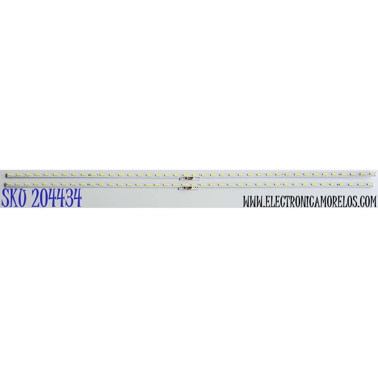 KIT DE LED'S PARA TV SONY ((2 PIEZAS)) / NUMERO DE PARTE LM41-00547A / L3_HRH_D9_BMM_S10_4_R1.0_RB7_1.0_LM41-00547A / 1825-4-50-C / PANEL YM7F490HNG01 / MODELO XBR-49X800E / XBR49X800E