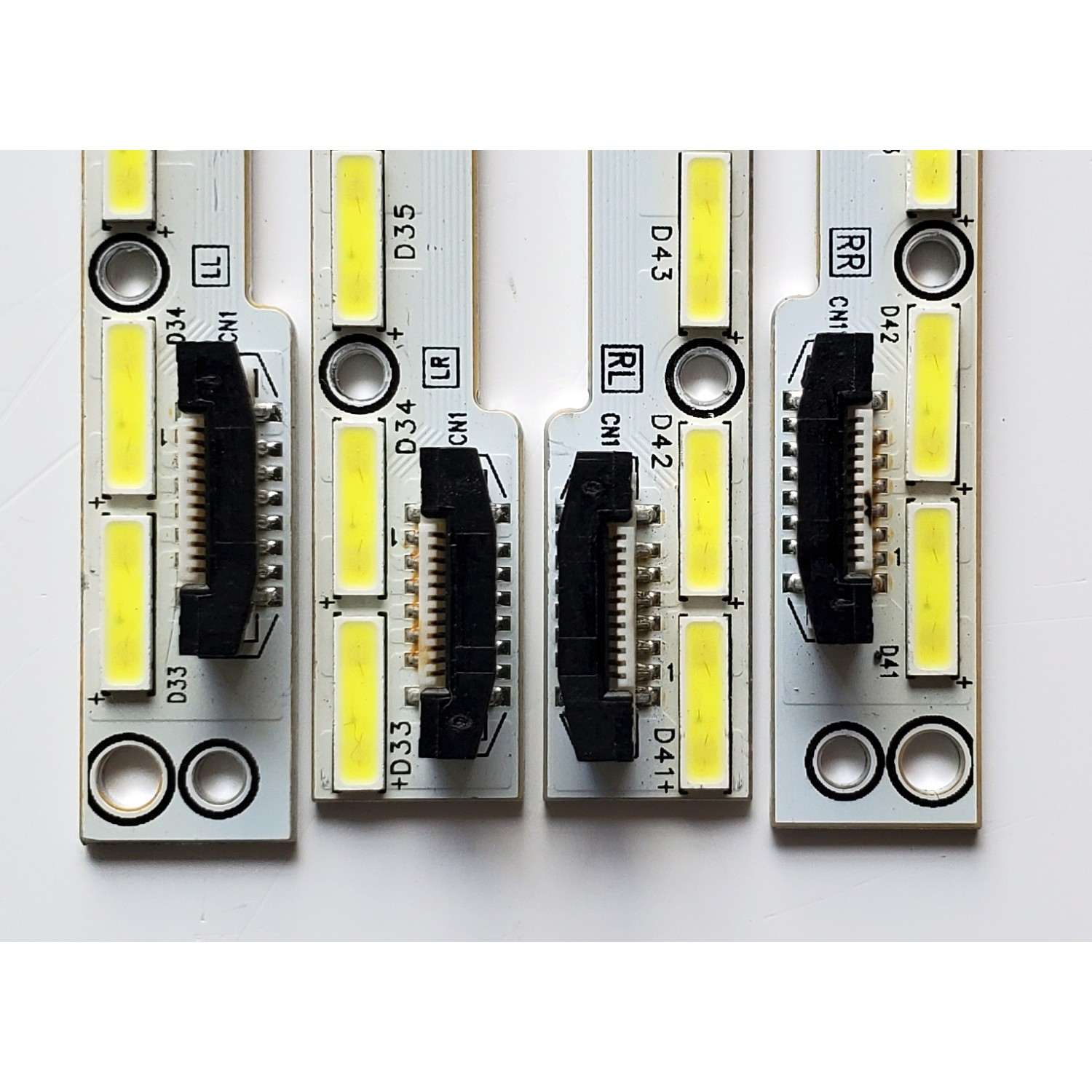 KIT DE LED'S PARA TV SHARP ((4 PIEZAS)) / NUMERO DE PARTE 6202B000B / 6202B000B4000 / 6202B000B5000 / 6202B000B6000 / 6202B000B7000 / E117098 / PANEL V750DK1-KS5 REV:F9 / MODELOS LC-75N620CU / LC-75N8000U / 75G6 / V750D - Imagen 2
