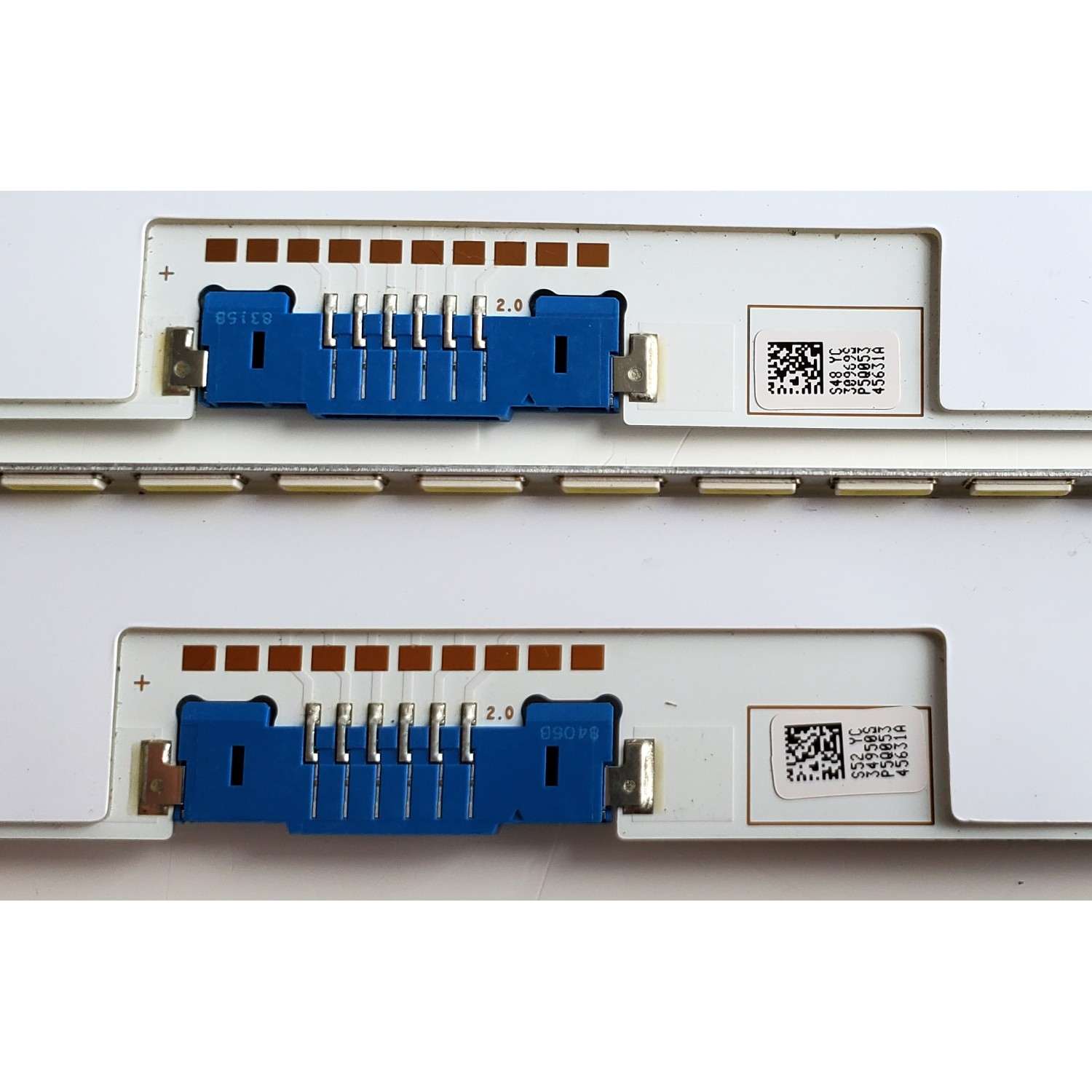KIT DE LED'S PARA TV SAMSUNG ((2 PIEZAS)) / NUMERO DE PARTE BN96-45631A / 45631A / LM41-00580A / L1_NU8_E5_CEM_S22(3)_R1.1_RBH_407060_LM41-00580A / PANEL CY-SN55 / CY- SN055FLLV6H / MODELOS UN55NU / UA55NU / UE55NU / LH55Q / MAS MODELOS EN DESCRIPCIÓN - Imagen 3