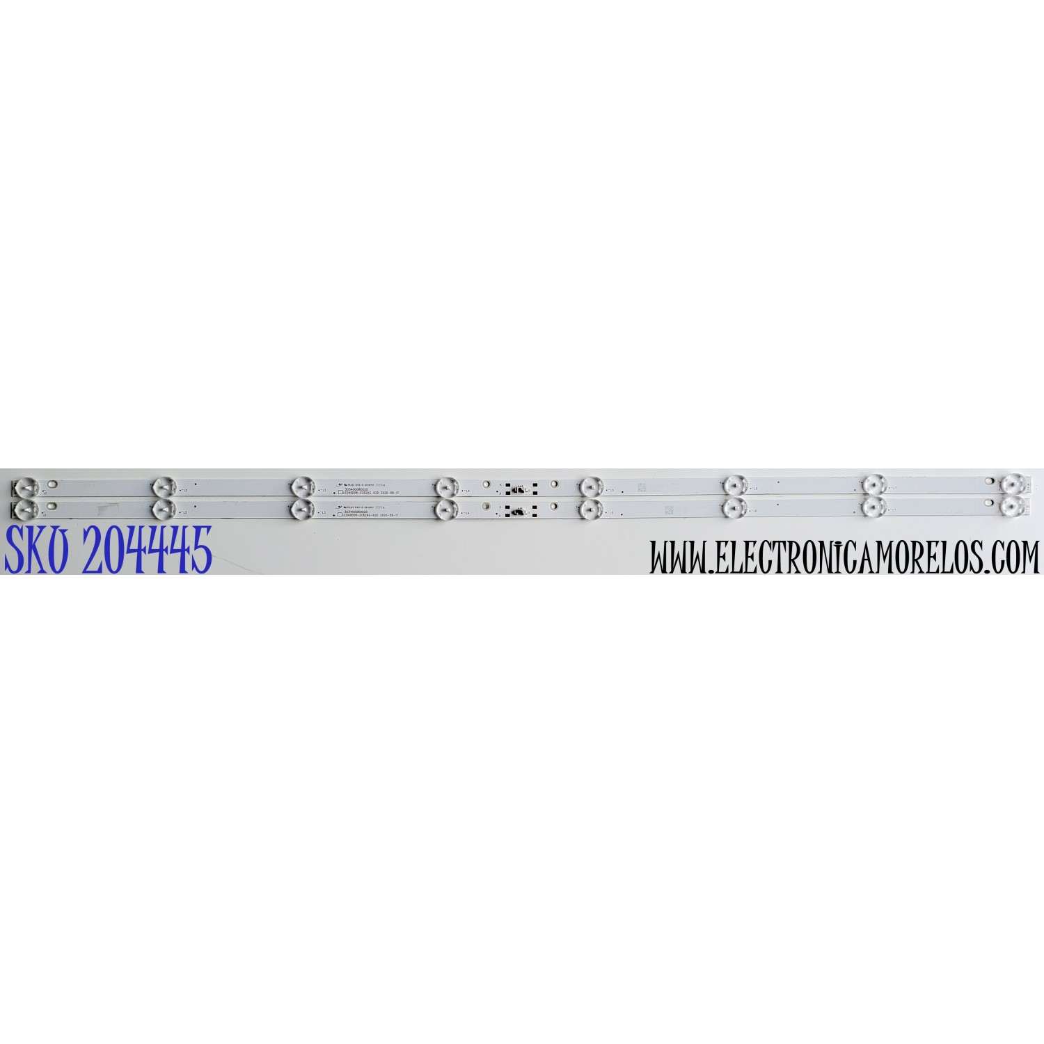 KIT DE LEDS PARA TV HAIER ORIGINAL 2 PIEZAS / NUMERO DE PARTE LED40D08-ZC62AG-02D / 30340008002D / 4000M75S / 220705BC07 / MODELOS LE40A31 / 100058007 / 100097810 40 PULGADAS