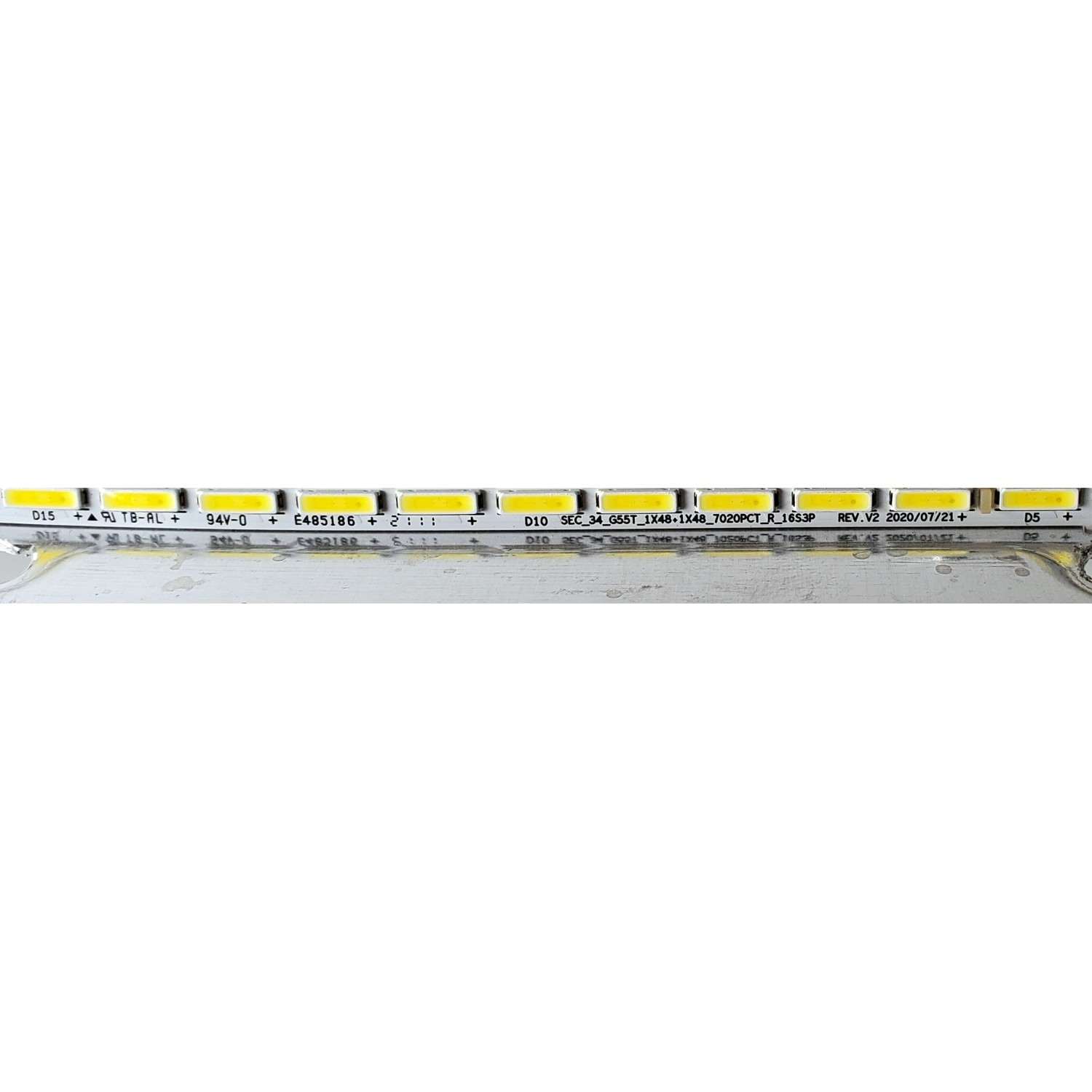 LED PARA MONITOR SAMSUNG ((1 PIEZA)) / NUMERO DE PARTE BN96-52307A / BN96-52308A / 52307A / 52308A / SEC_34_G55T_1X48+1X48_7020PCT_L_16S3P REV.V2 / SEC_34_G55T_1X48+1X48_7020PCT_R_16S3P REV.V2 / BN61-17385A / MODELOS LS34A654UXNXGO / LC34G55TWWNXZA - Imagen 5