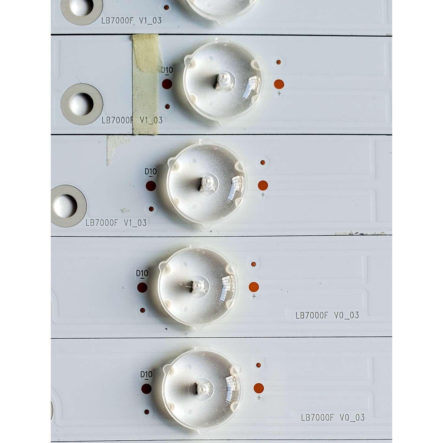 KIT DE LED'S PARA VIZIO ((24 PIEZAS)) / NUMERO DE PARTE LB7000F / LB7000F V0_03 / LB7000F V1_03 / E473485 / PANEL SD700DUA / MODELO M706-G3 / M706-G3 LFTRYTKV - Imagen 6
