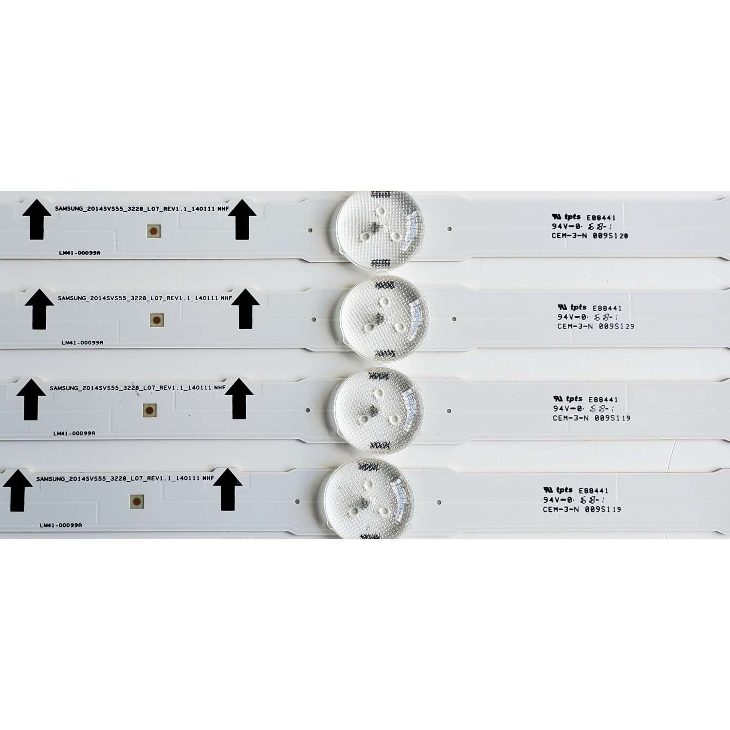KIT DE LED'S PARA SAMSUNG ((12 PIEZAS)) / NUMERO DE PARTE 38893A / 38894A / LM41-00099A / LM41-00099G / SAMSUNG_2014SVS55_3228_L07_REV1.1_140111 / SAMSUNG_2014SVS55_3228_R05_REV1.1_140111 / MODELOS UN55H / HG55 / LH55 / UE55 / MAS MODELOS EN DESCRIPCIÓN - Imagen 8