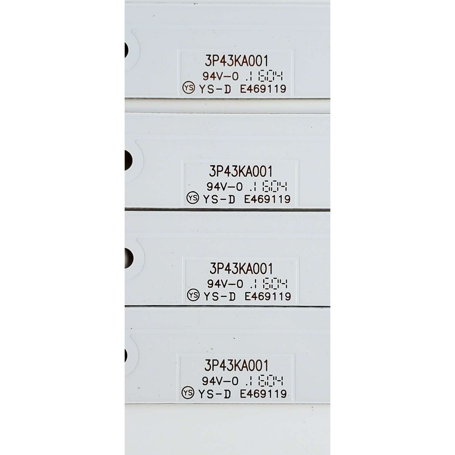 KIT DE LED'S PARA WESTINGHOUSE ((4 PIEZAS)) / NUMERO DE PARTE 3P43KA001 / E469119 / 21004662 / 0343DX001 / PANEL LC430DUY / MODELOS E4ST4316H K6E1M / WD42UT4490 - Imagen 4