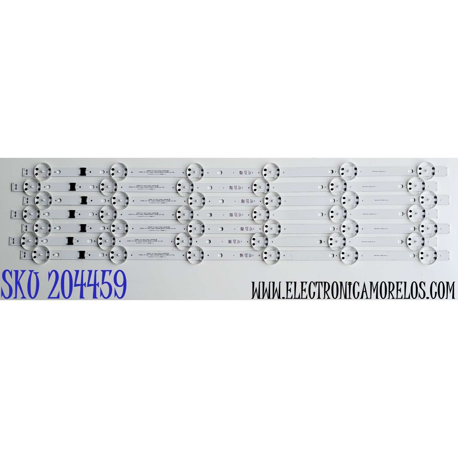 KIT DE LEDS ORIGINAL PARA TV LG 7 PIEZAS / NUMERO DE PARTE EAV65041501 / 55UP80 BOE-B10 / LEDAZ_Y21_Slim Trident_55UP80 H / LEDAZ_Y21_Slim Trident_55UP80_REV0.0_210304_0.6 / PANEL NC550TQG-ABKH4 / MODELO 55UP80 / 55UA7500ZUA / 55UA7500ZUA.BUSFLKR 