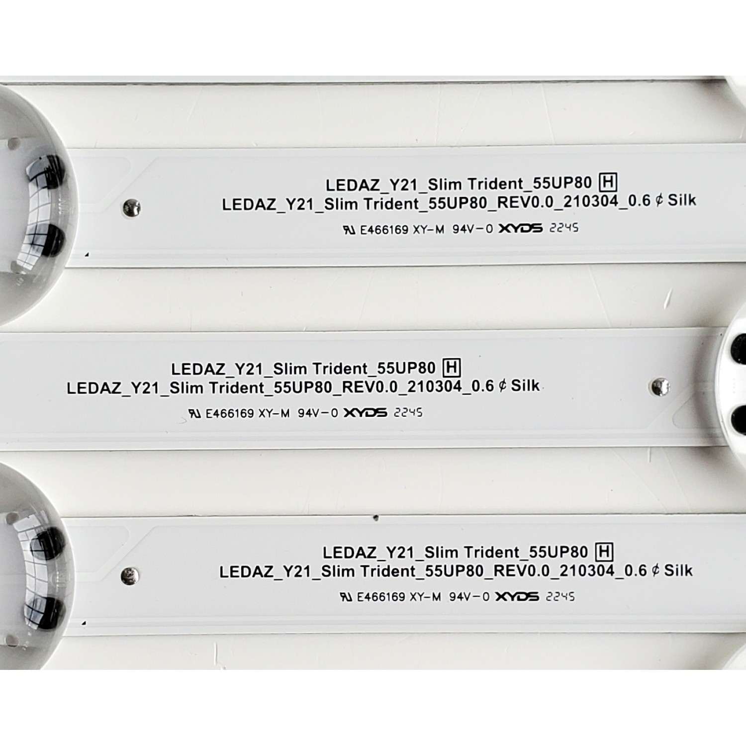 KIT DE LEDS ORIGINAL PARA TV LG 7 PIEZAS / NUMERO DE PARTE EAV65041501 / 55UP80 BOE-B10 / LEDAZ_Y21_Slim Trident_55UP80 H / LEDAZ_Y21_Slim Trident_55UP80_REV0.0_210304_0.6 / PANEL NC550TQG-ABKH4 / MODELO 55UP80 / 55UA7500ZUA / 55UA7500ZUA.BUSFLKR  - Imagen 4